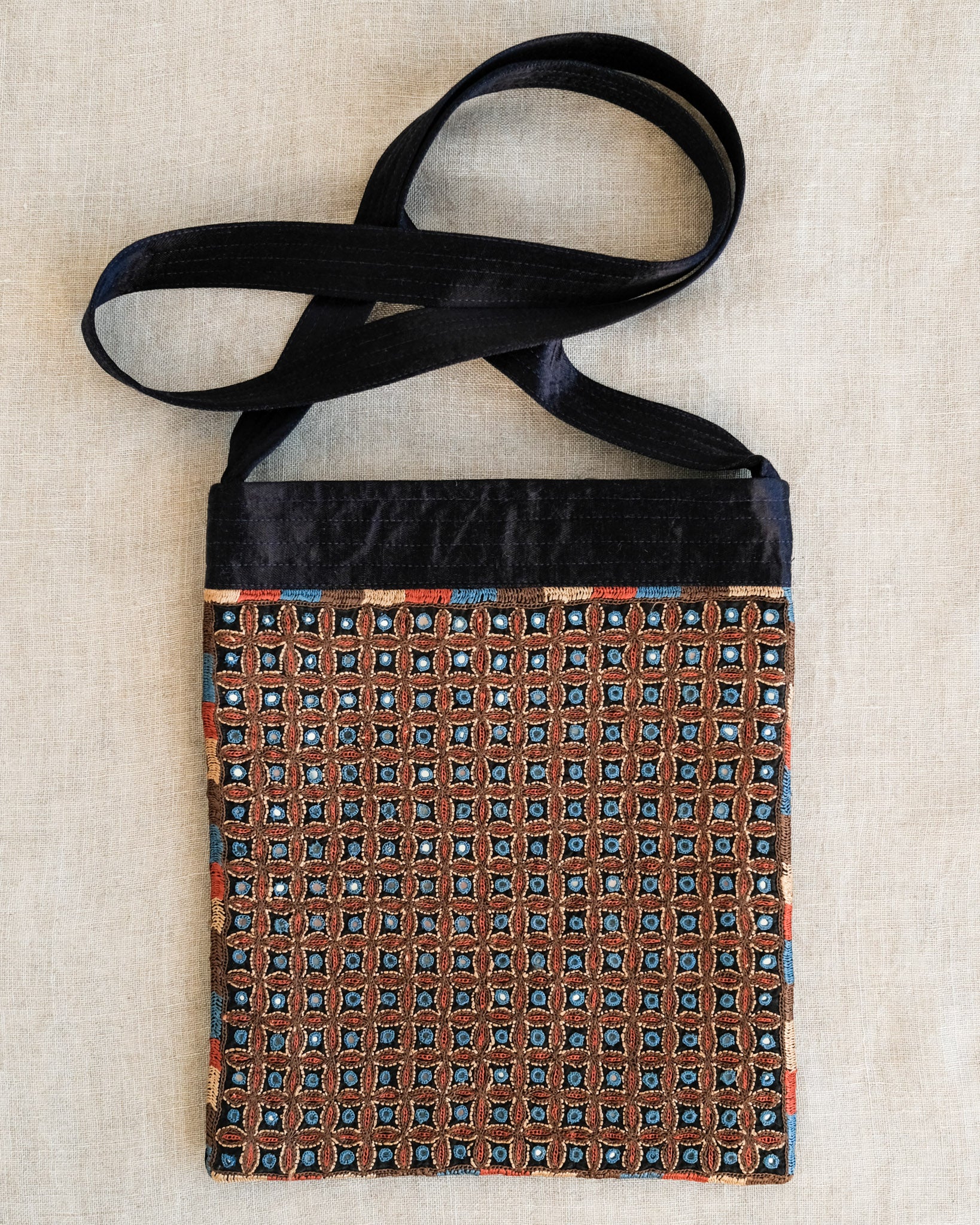 Kachchh Embroidery - Shoulder Bag - Mutwa - Indigo Stars
