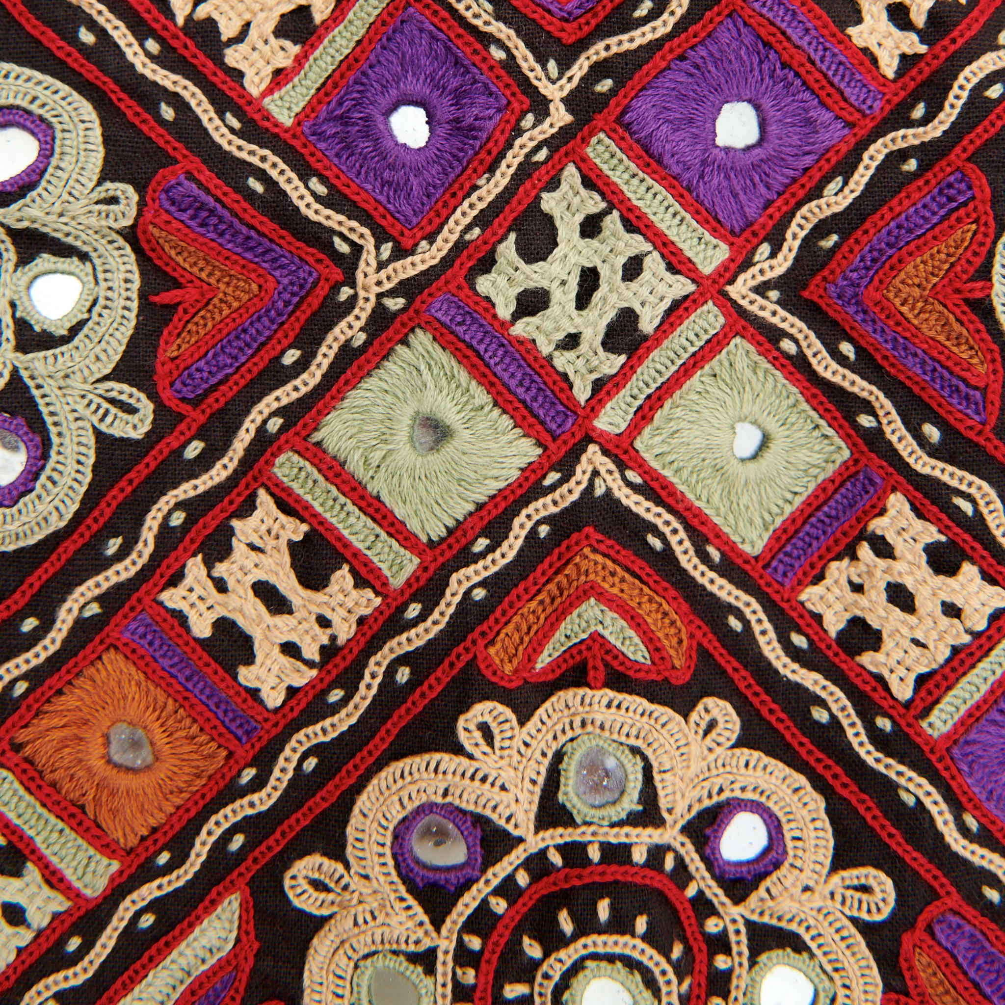 Kachchh Hand Embroidered Wall Hanging - Ahir - Celebration - Image 4
