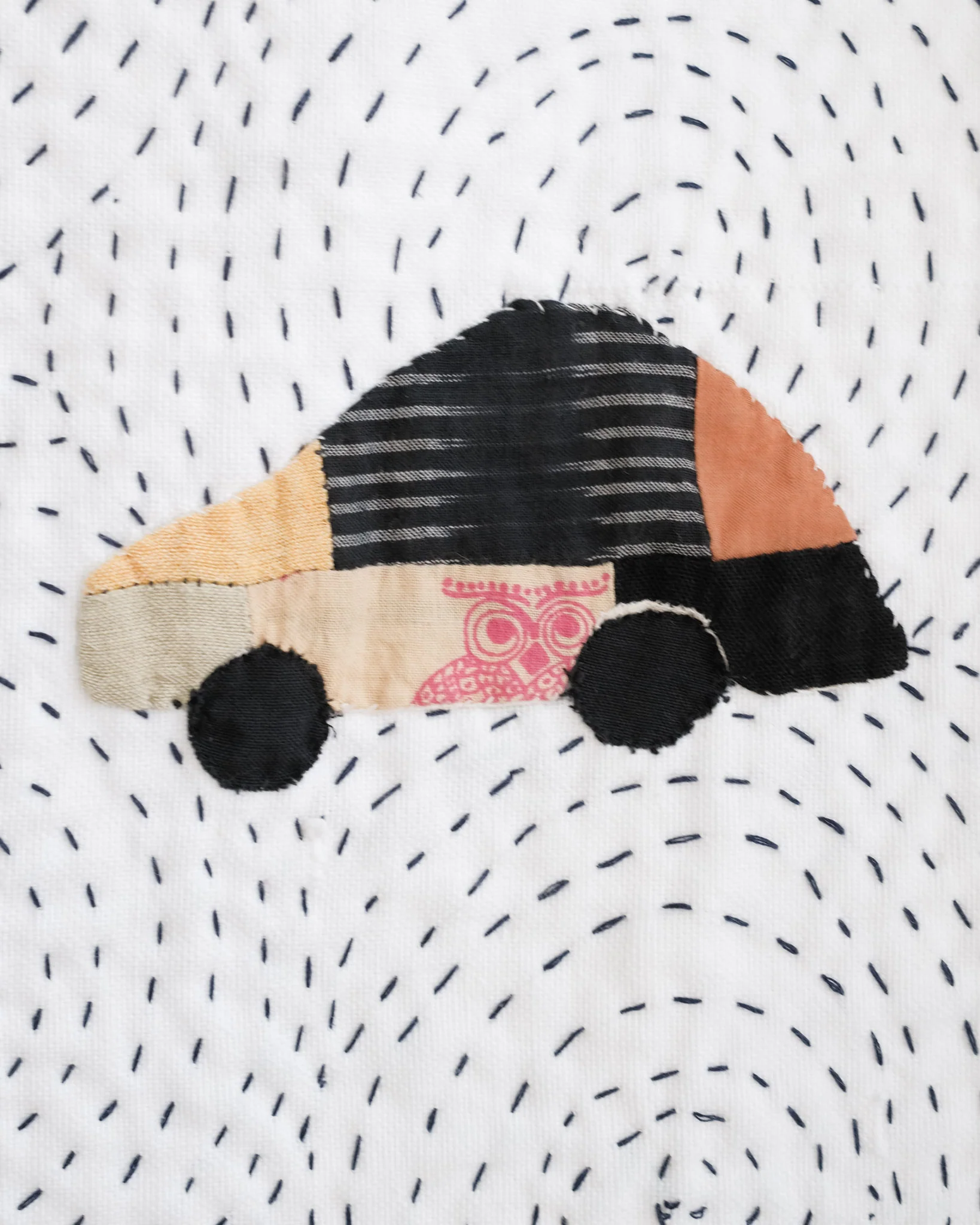 Kantha Baby Quilt - Cars & Trucks - Image 7