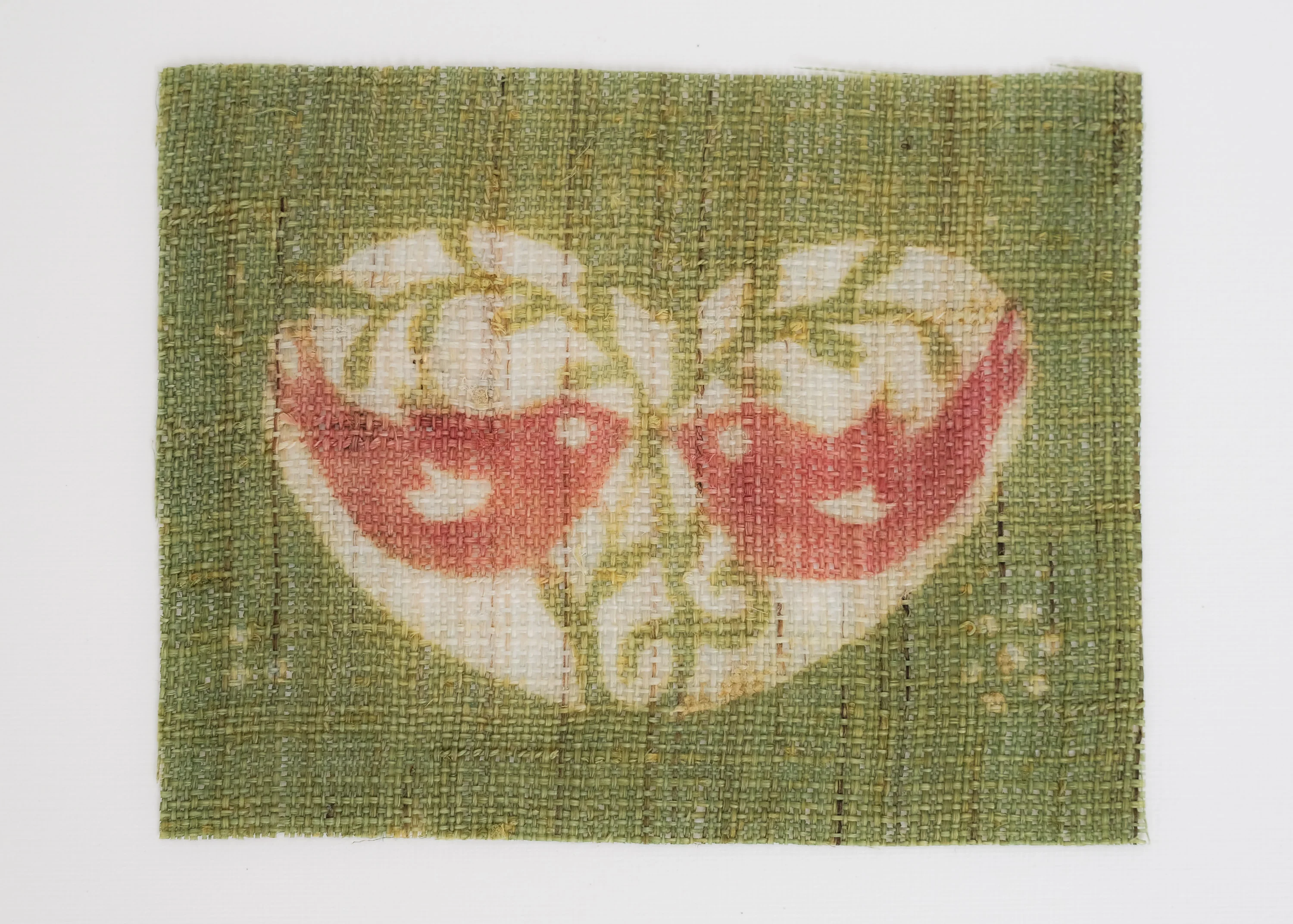 Katazome Card by Yukiko Blackwell - Kissing Birds - Image 3