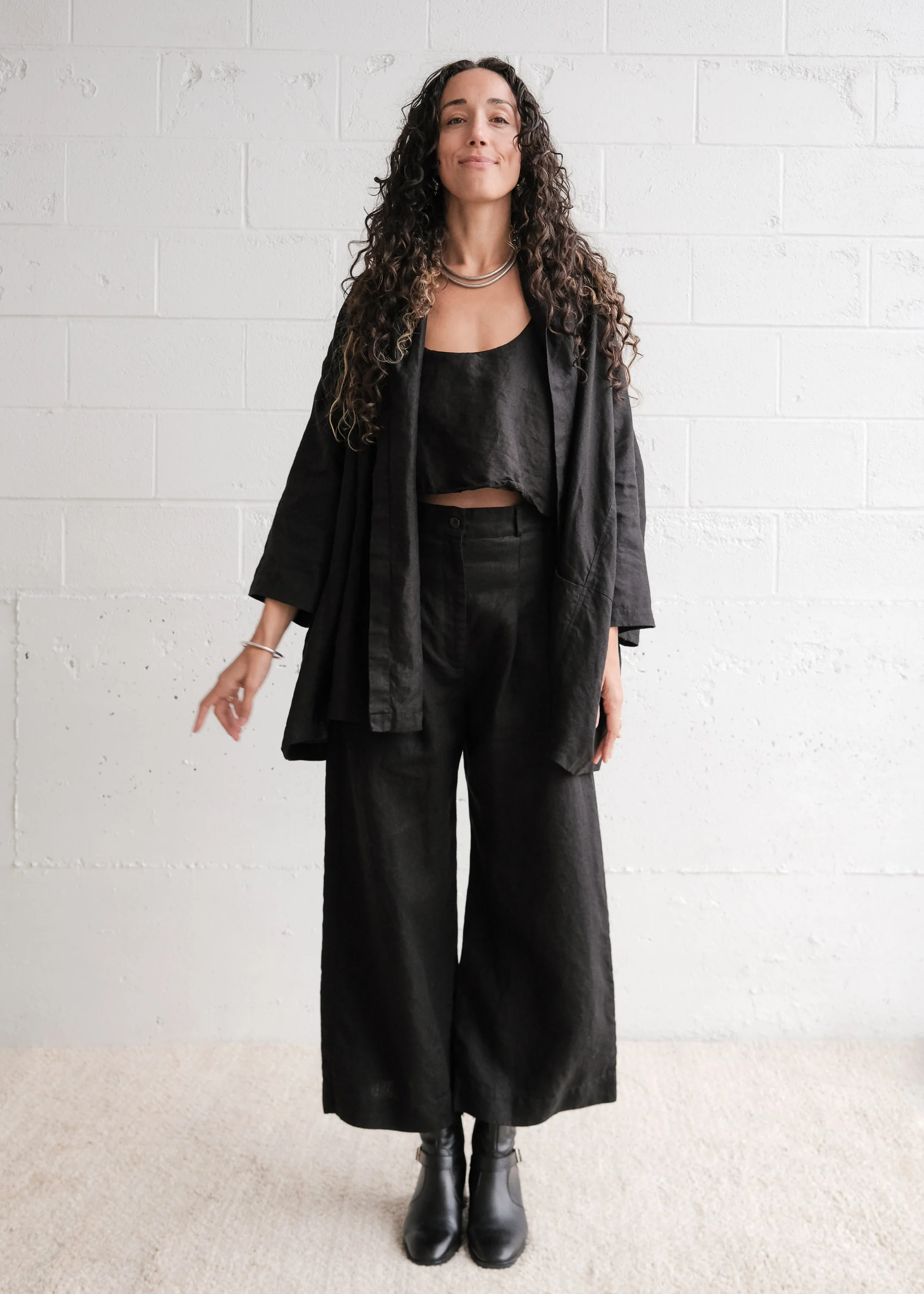 Khira Pant - Linen - Black - Image 3