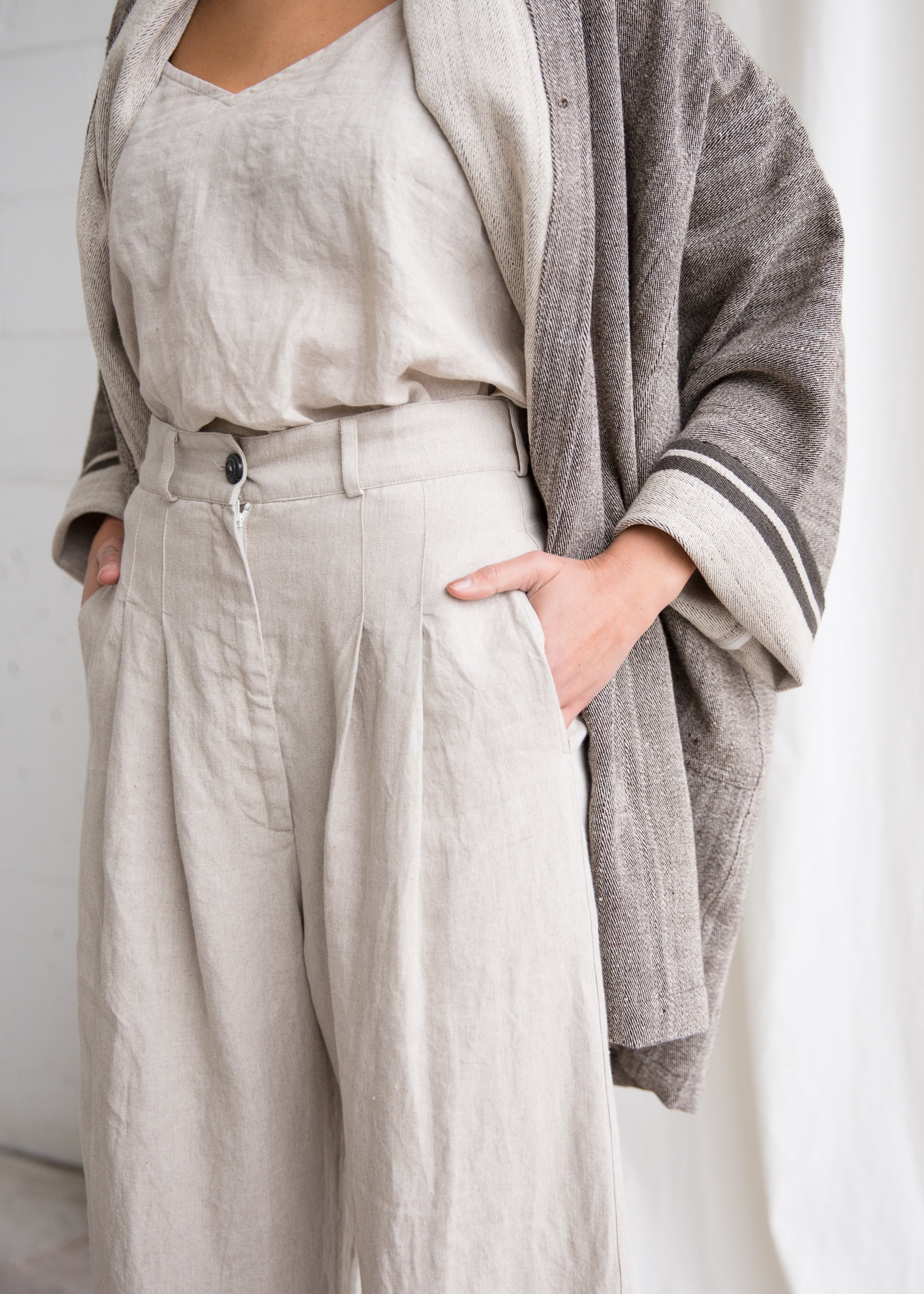 Khira Pant - Linen - Natural