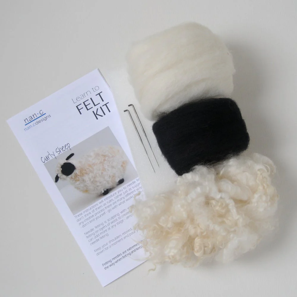Learn to Felt Kit - Curly Sheep - Image 3