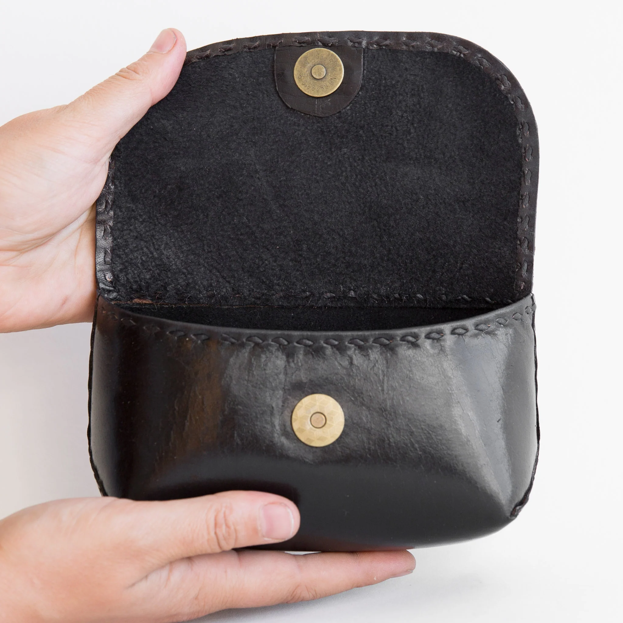 Leather Basic Pouch - Black - Image 2