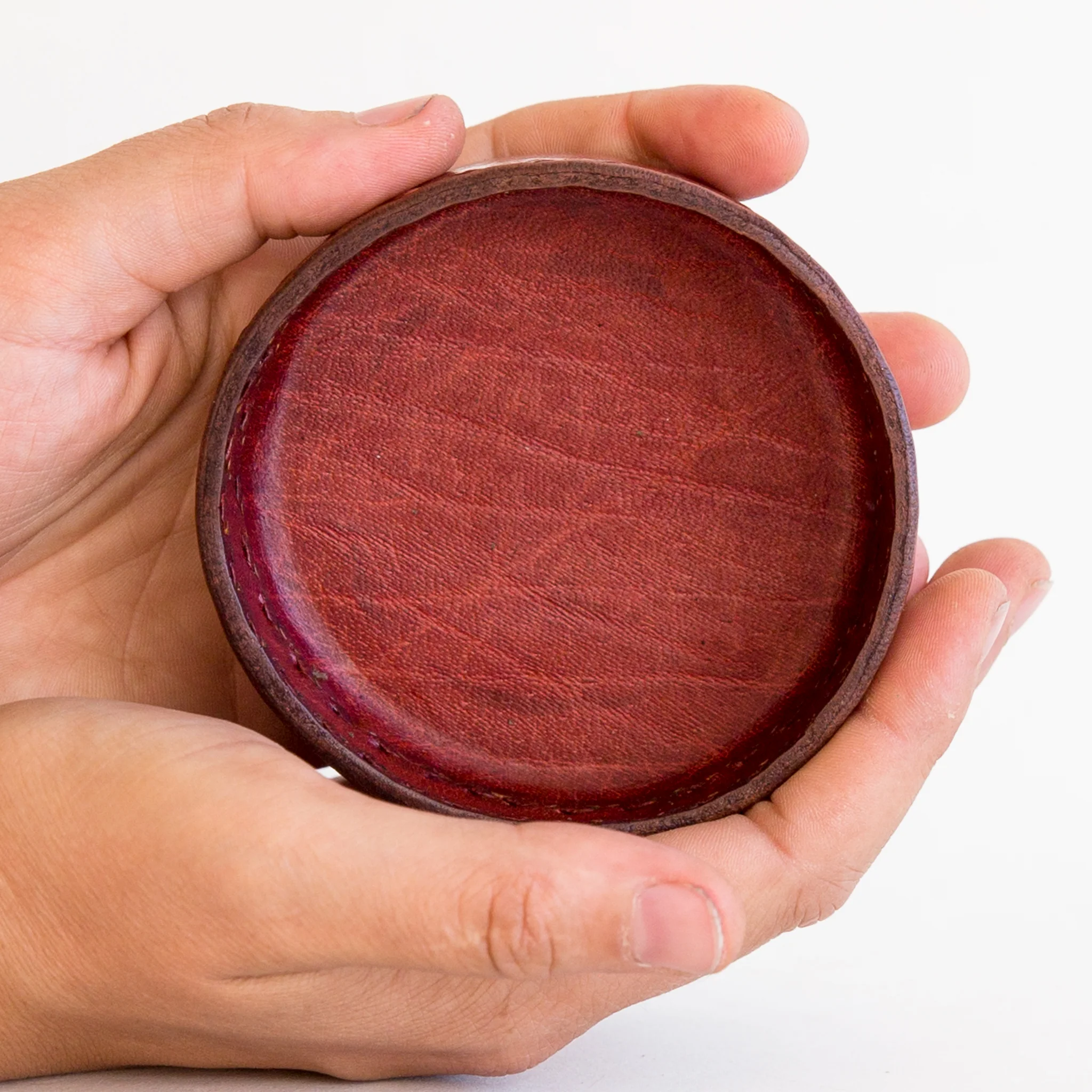 Leather Treasure Holder - Red - Image 2