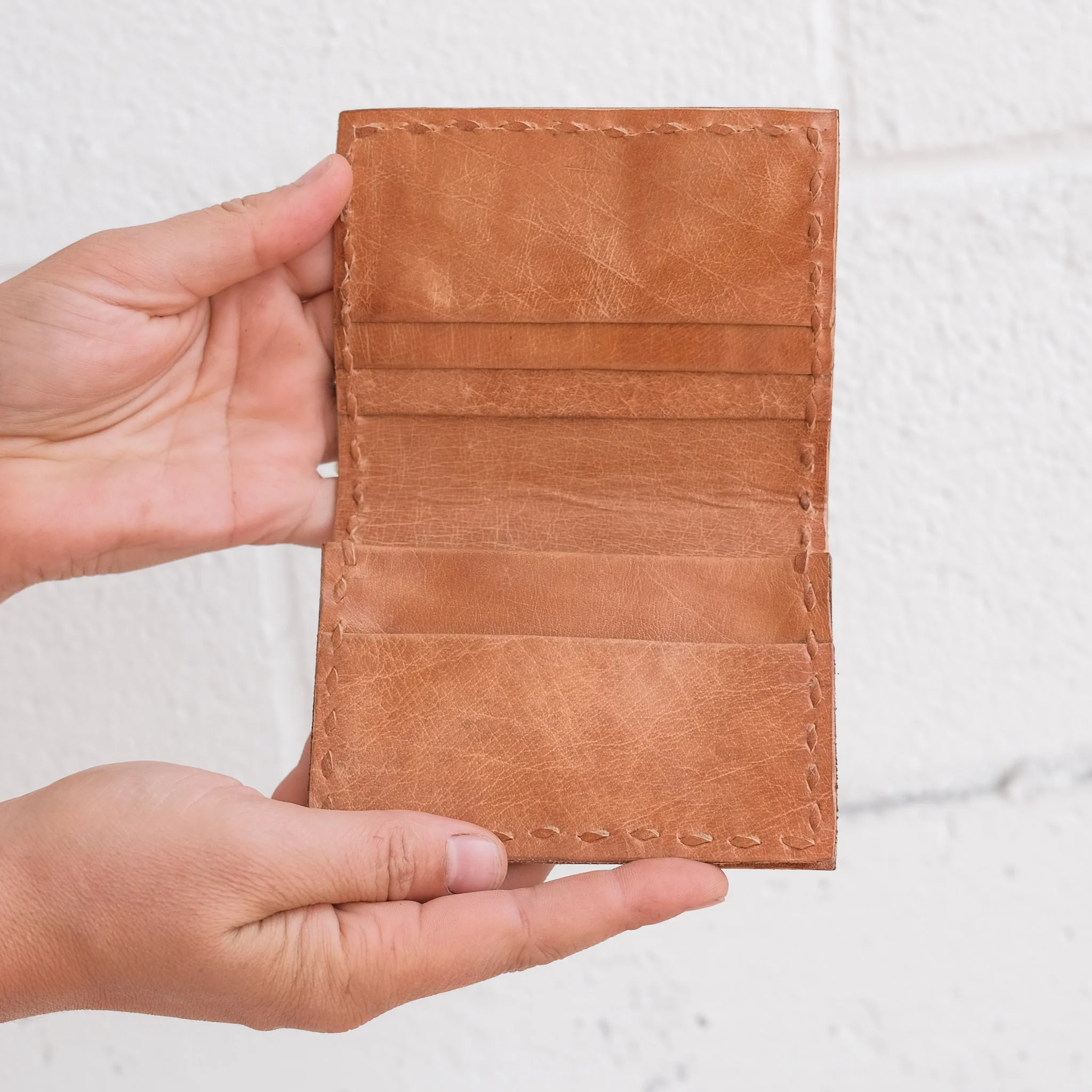 Leather Wallet Simple - Tan - Image 2