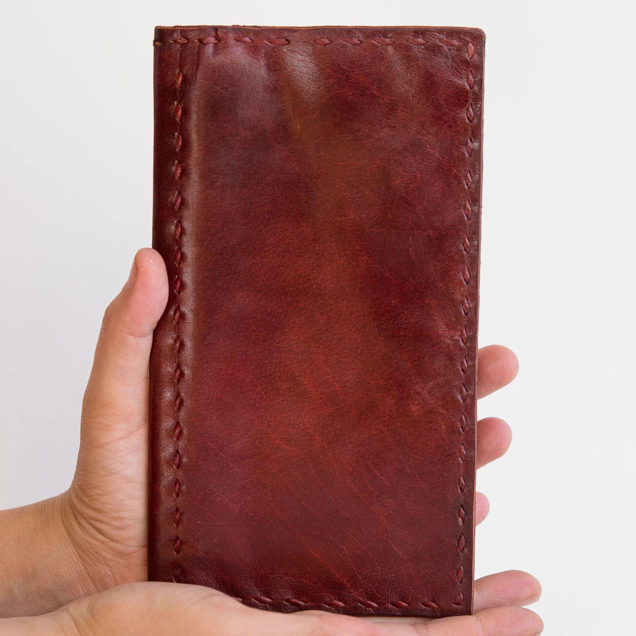 Leather Wallet Slim - Red