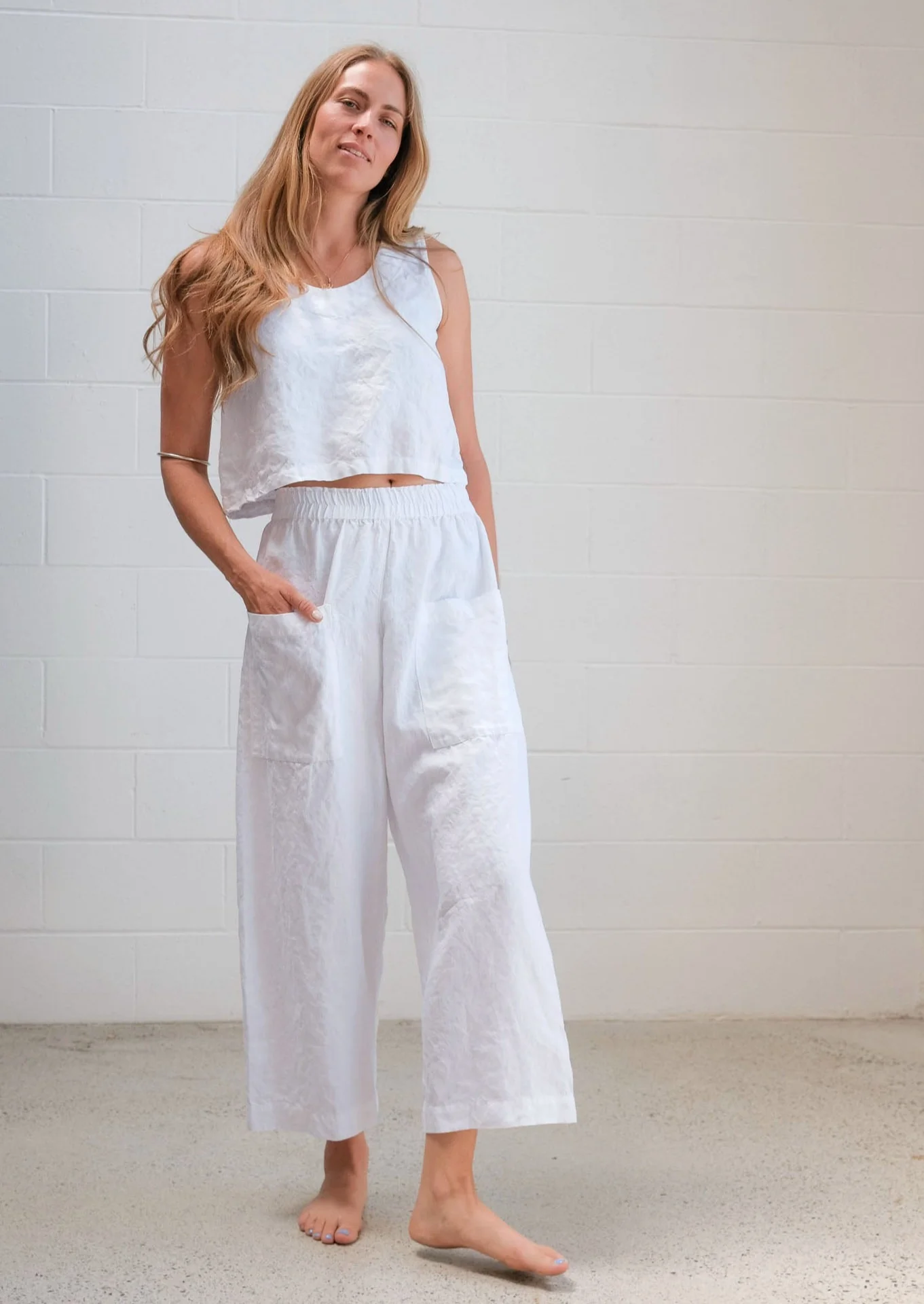 Makai Pant - Linen - White - Image 5