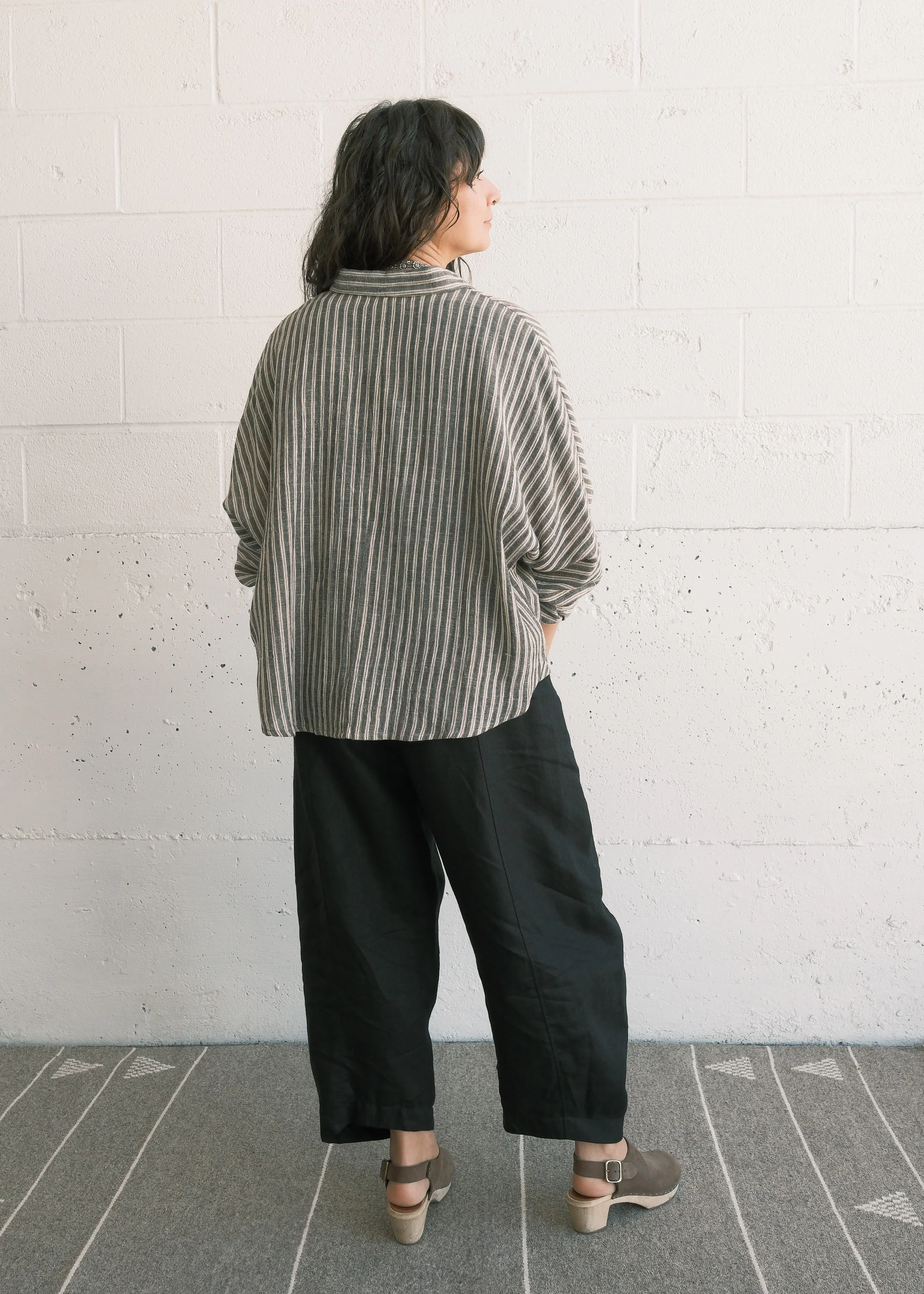 Manali Shirt - Handspun & Handwoven Organic Cotton - Papyrus - Image 4