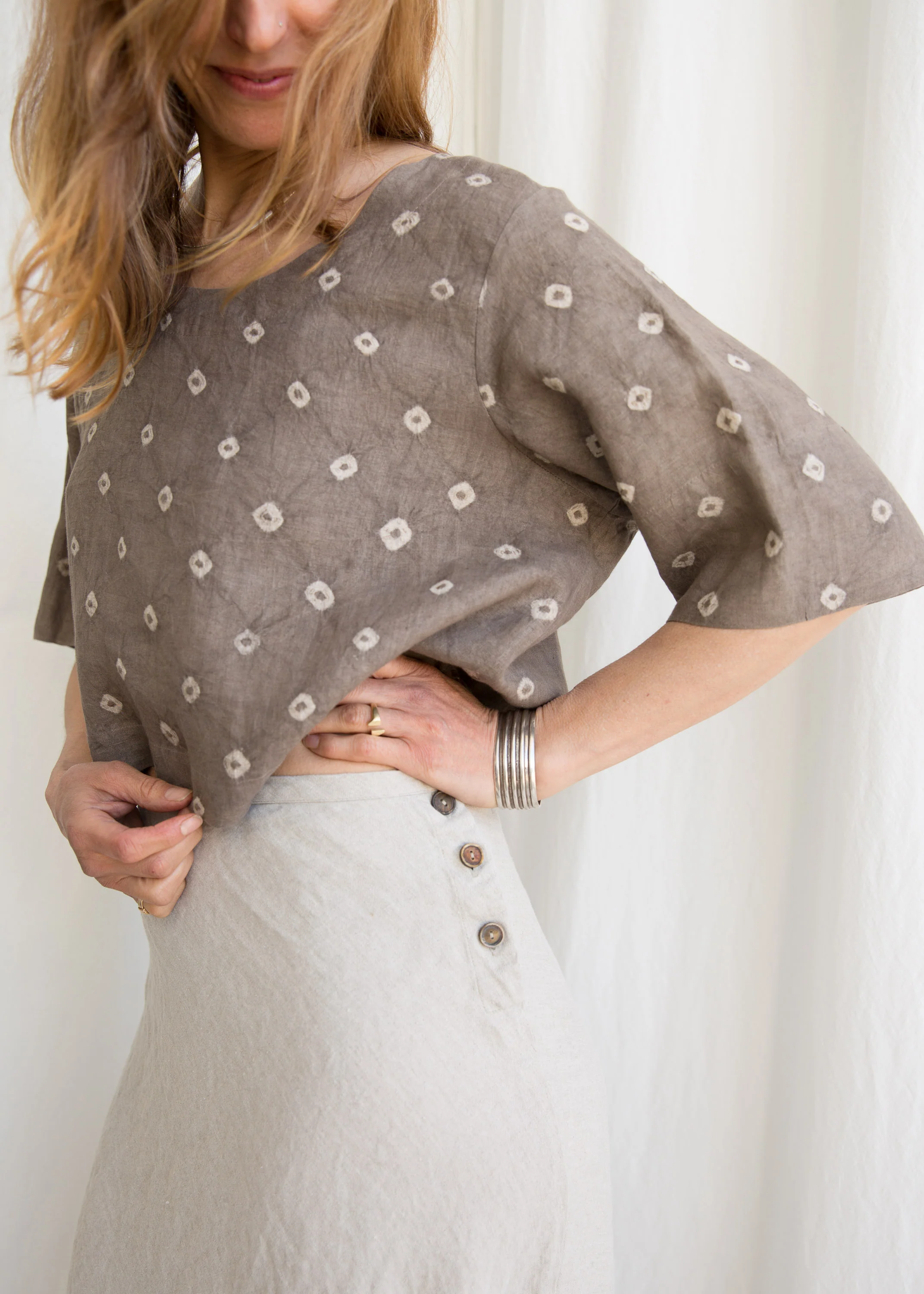 Marrakech Bias Skirt - Linen - Natural - Image 2