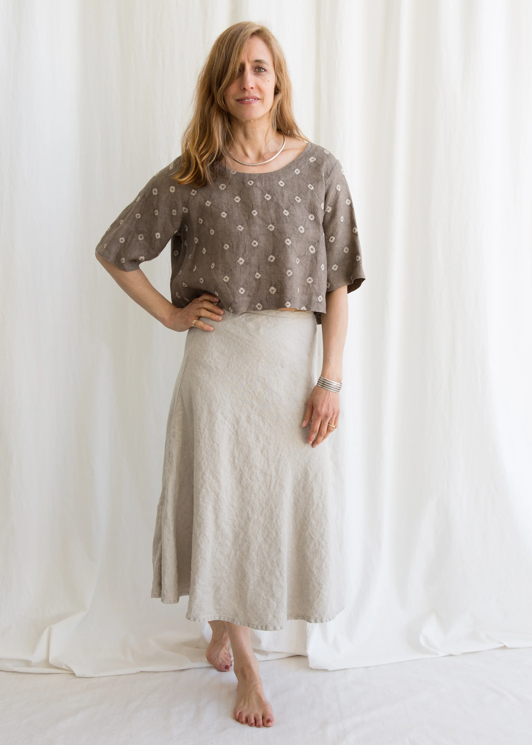 Marrakech Bias Skirt - Linen - Natural - Image 5