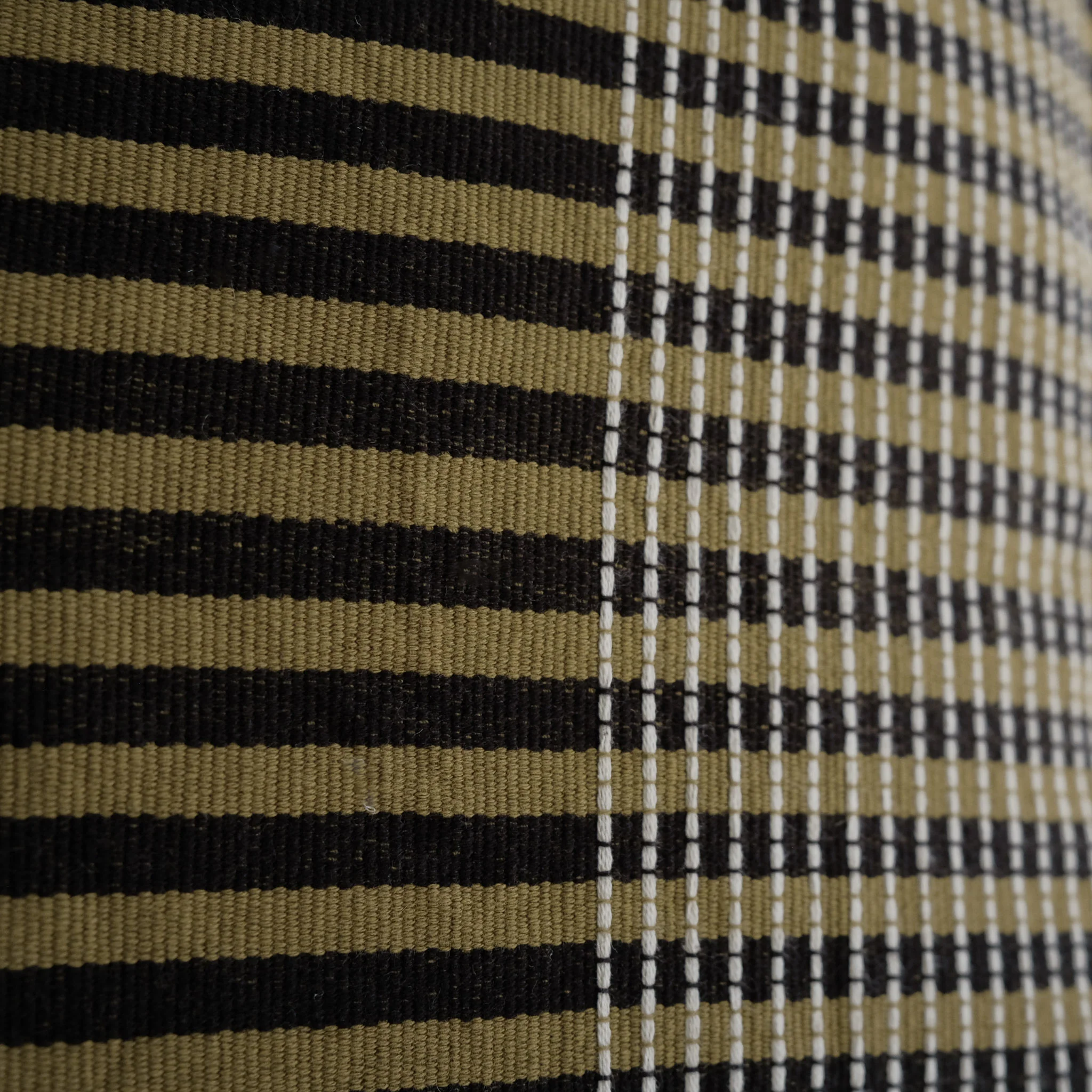 Nagaland - Handwoven 16" Cushion Cover - Stripes - Image 3