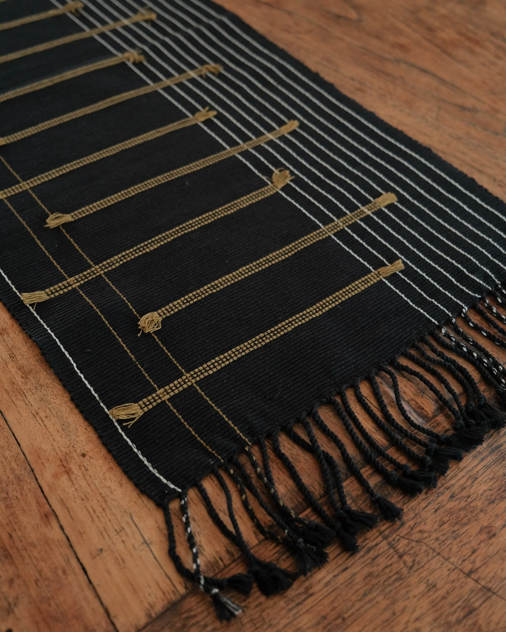 Nagaland - Handwoven Cotton Runner - Tassel - Image 6