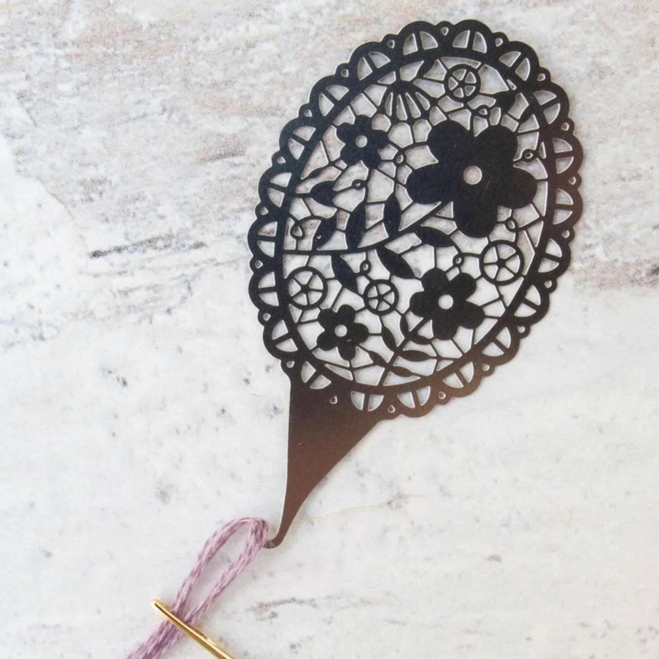 Needle Threader by Kiriki Press - Floral Lace - Classic