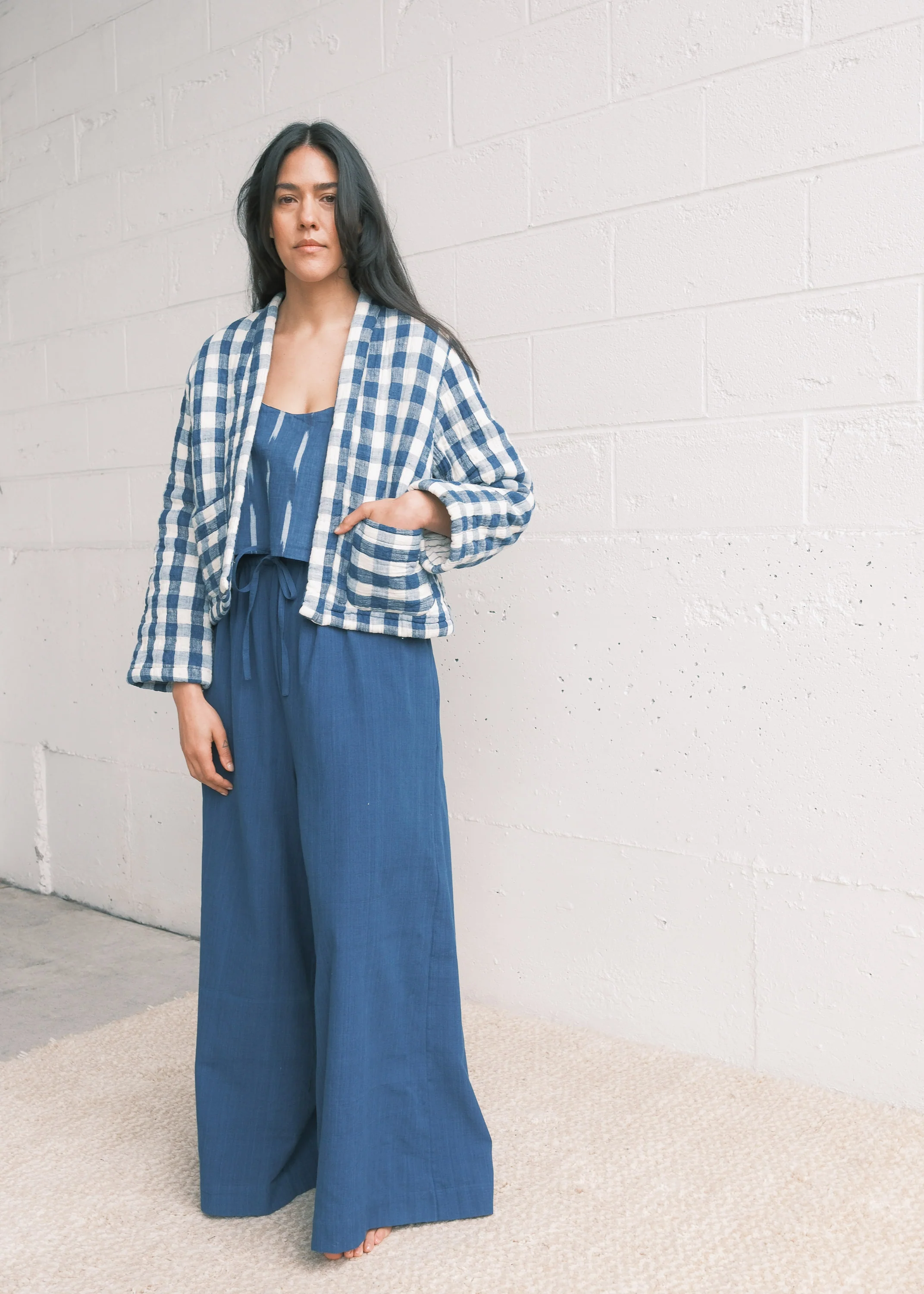 Neroli Pant - Handwoven Cotton - Indigo - Image 2