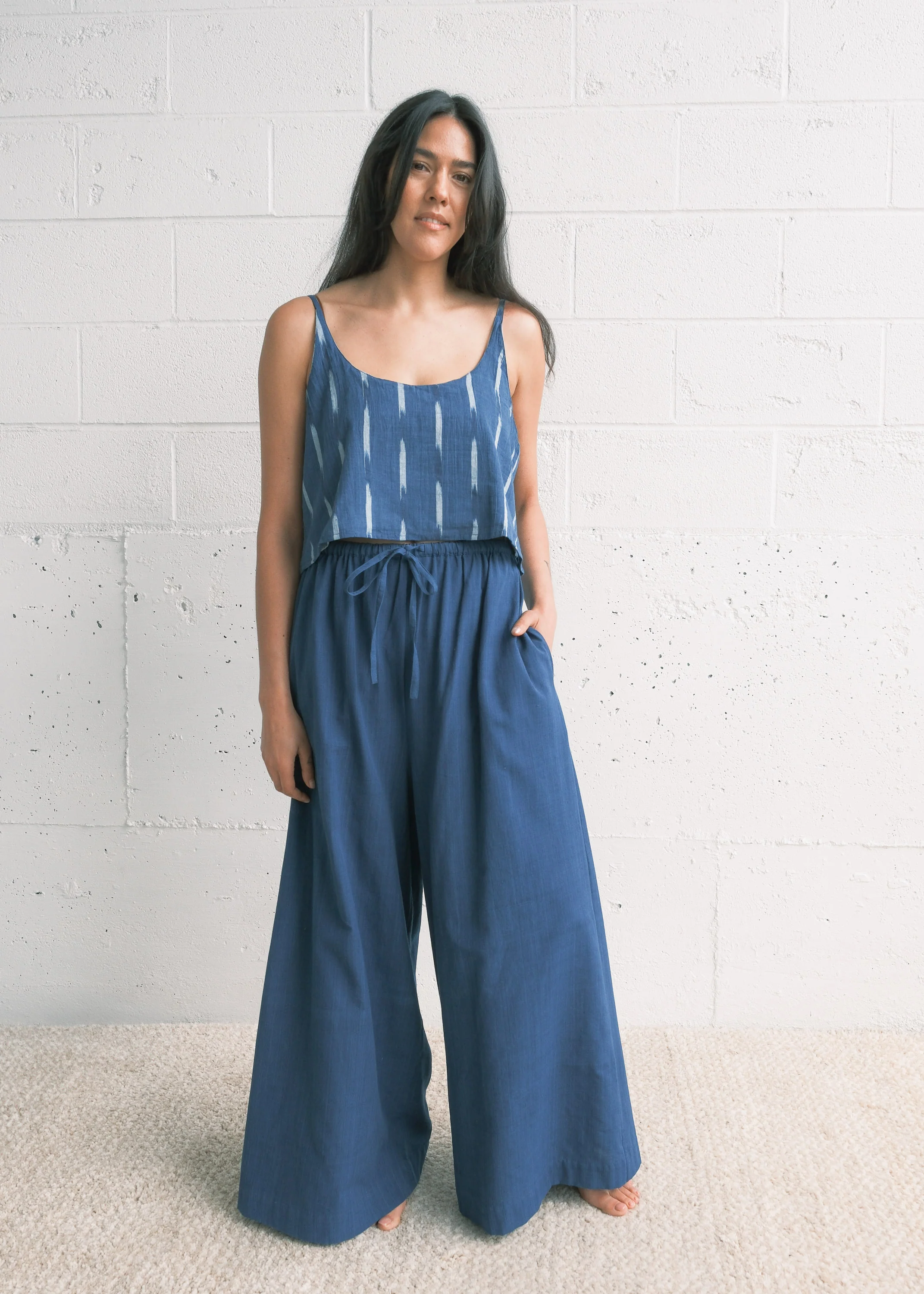 Neroli Pant - Handwoven Cotton - Indigo - Image 3