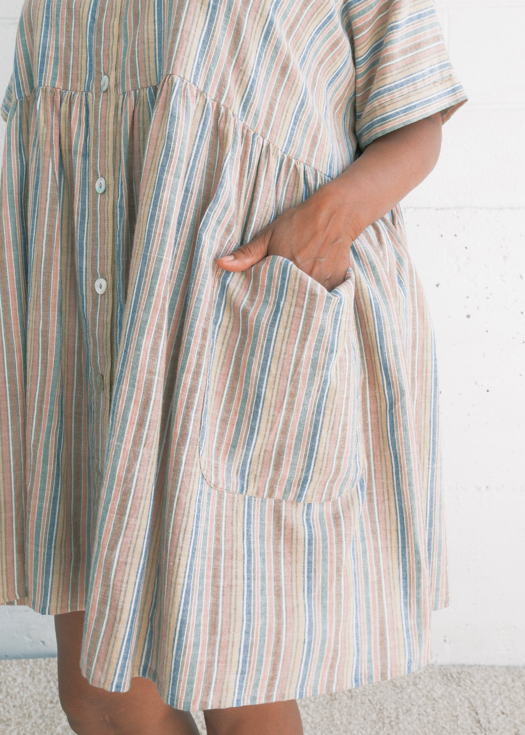 Nimmu Dress - Handwoven Cotton - Daydream - Image 2