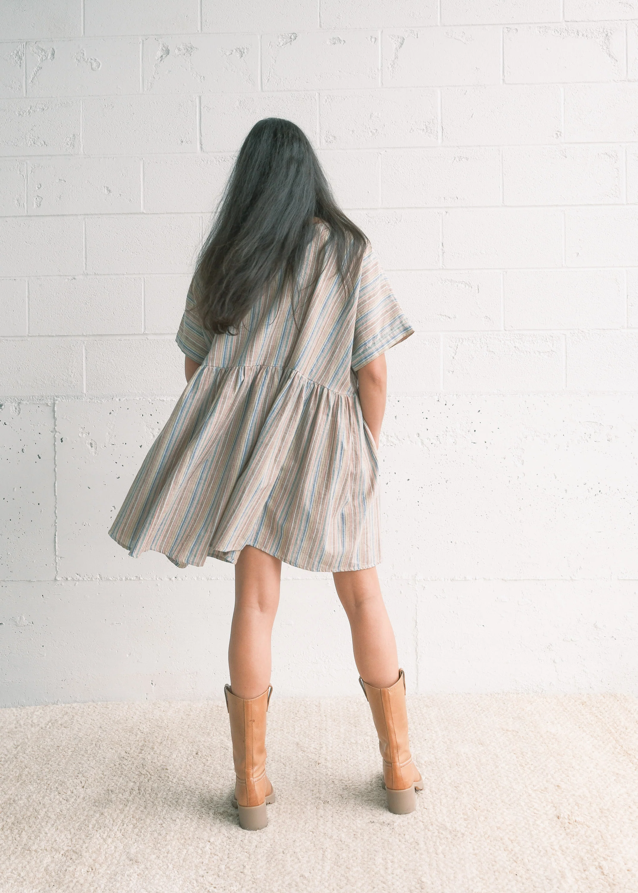 Nimmu Dress - Handwoven Cotton - Daydream - Image 7
