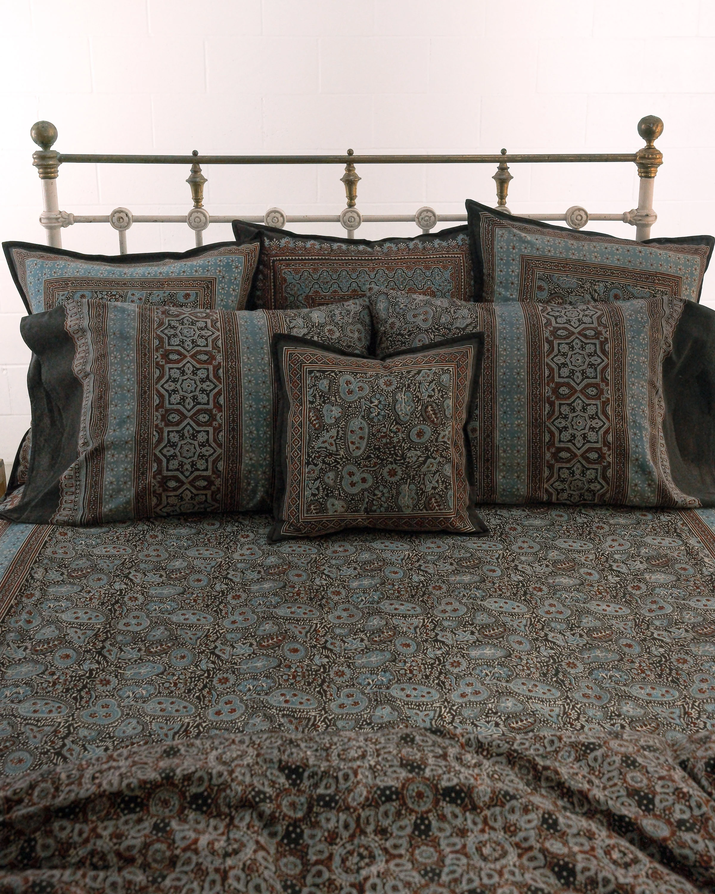 Organic Cotton Cushion Cover - Ajrakh Secret Garden - Image 7