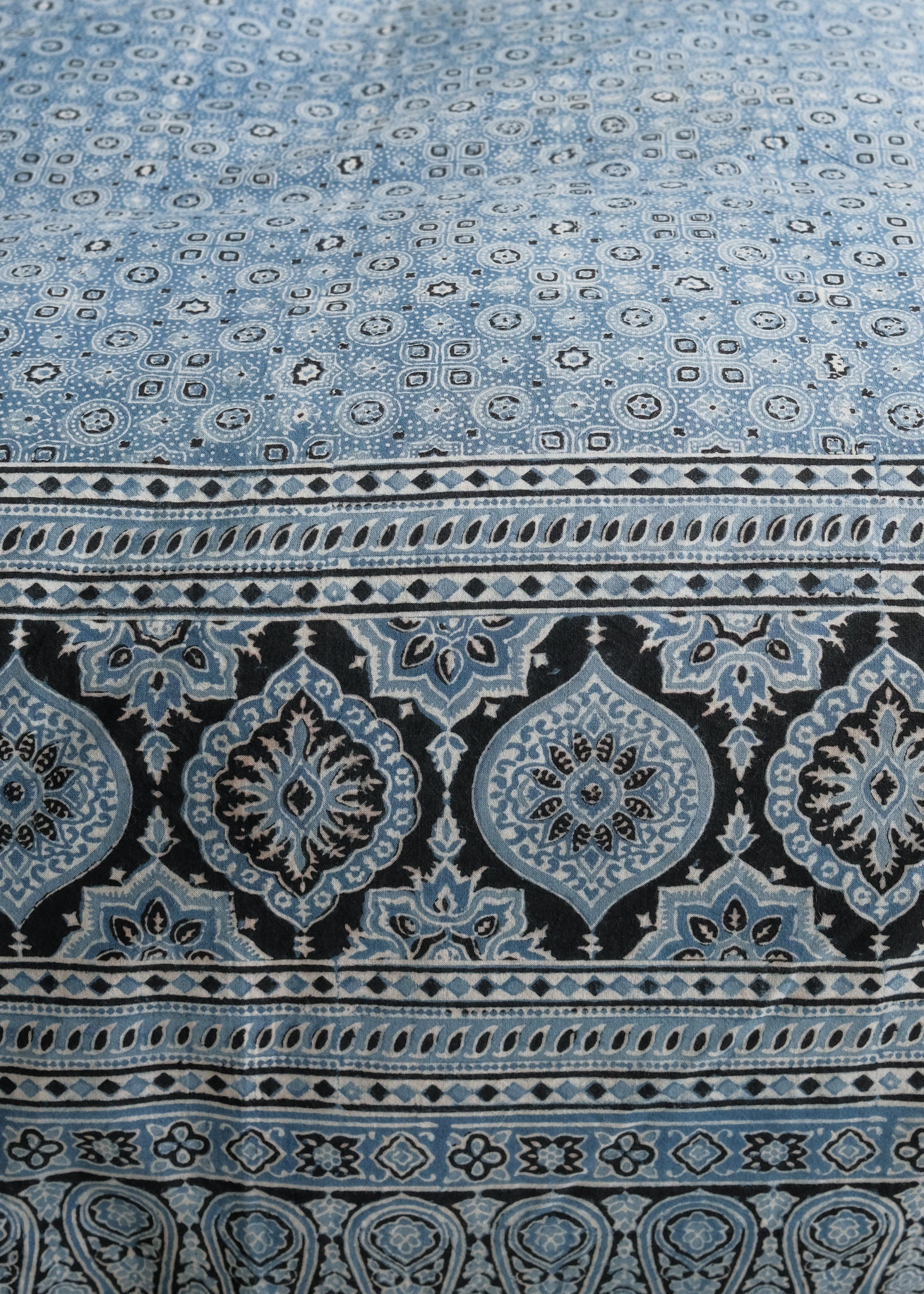 Organic Cotton Duvet Cover - Ajrakh Indigo Alchemy - Image 4