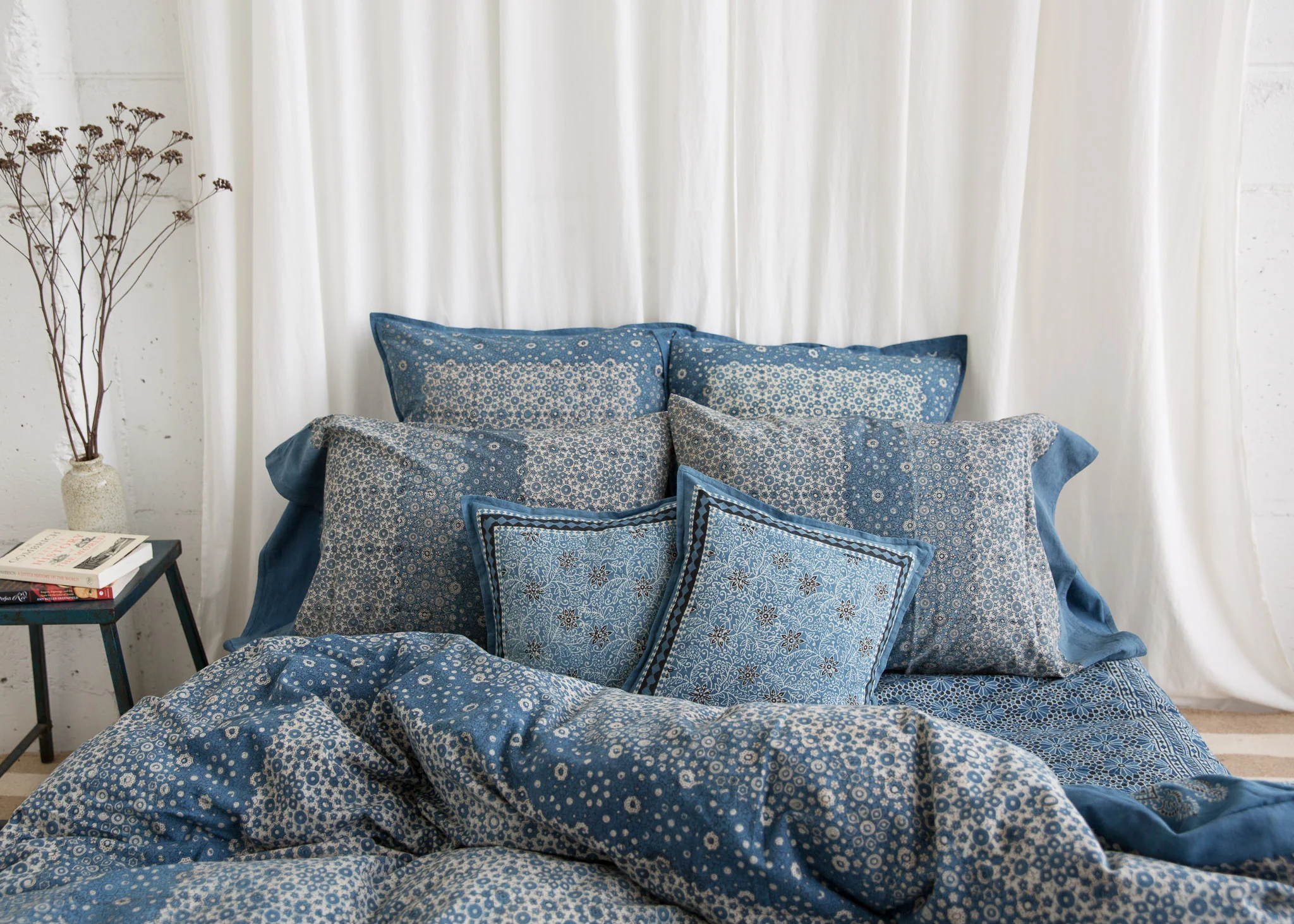 Organic Cotton Duvet Cover - Ajrakh Crystalline - Image 4