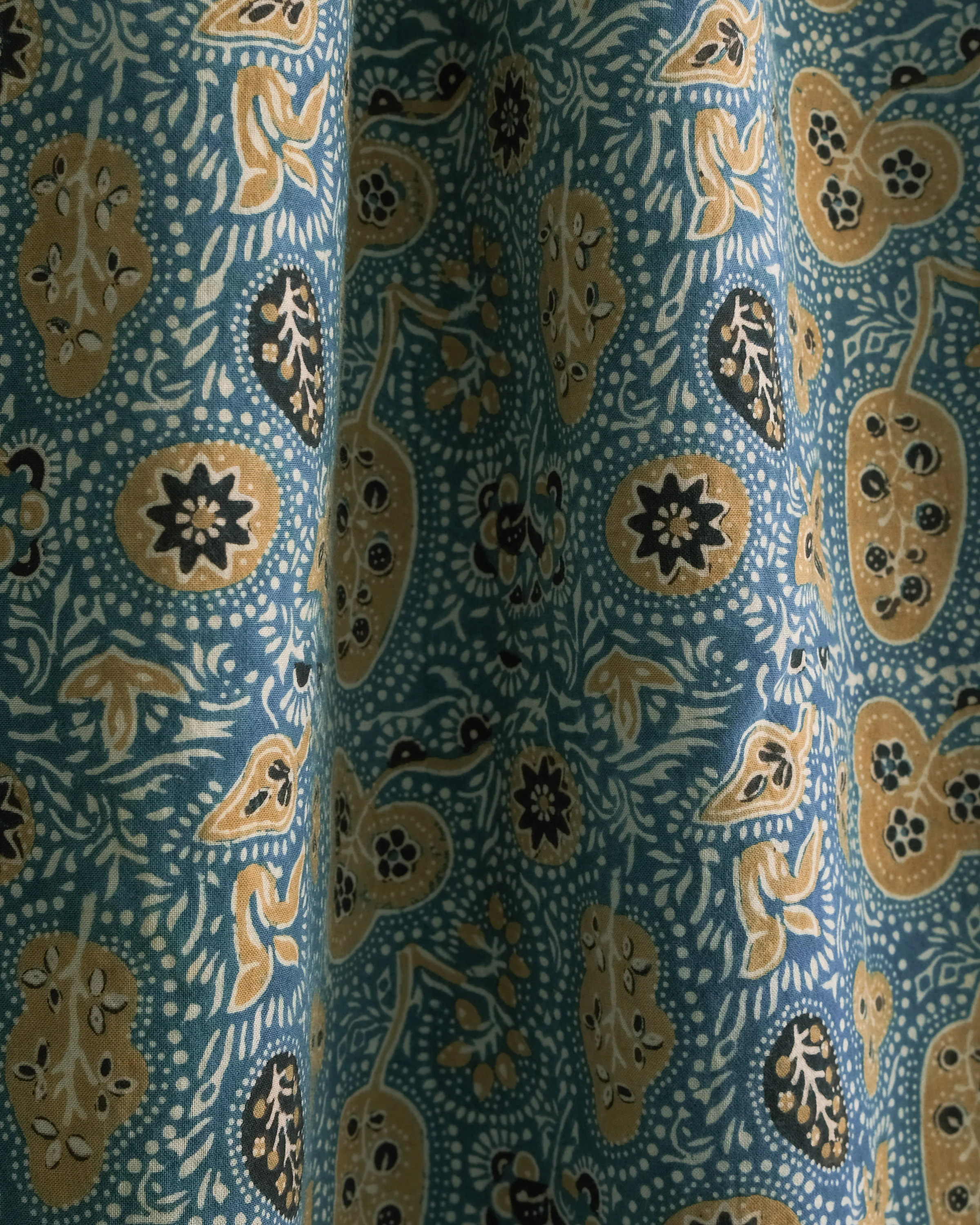 Organic Cotton Pillowcase - Ajrakh Golden Garden - Image 4
