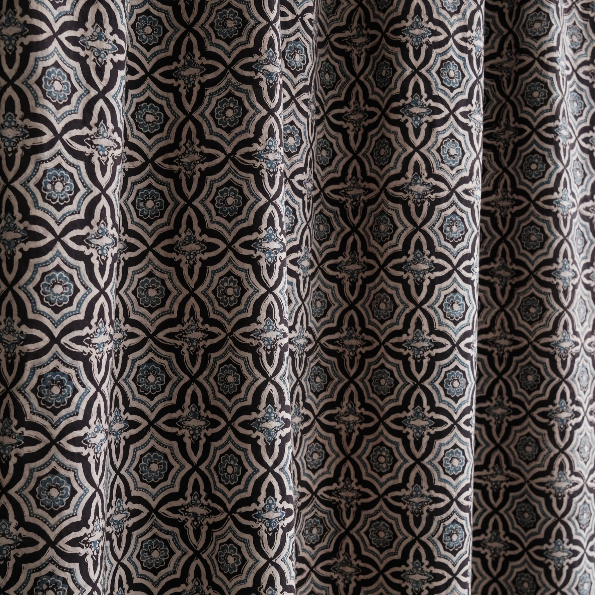 Organic Cotton Sheet - Ajrakh Kaleidoscope - Image 2