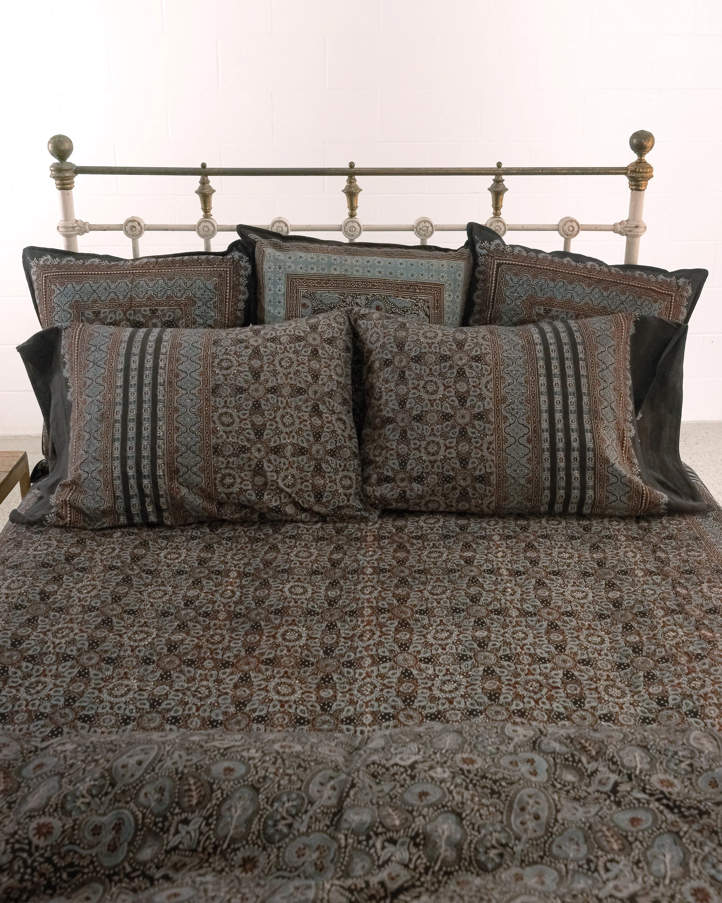Organic Cotton Sheet - Ajrakh Moon Shadow - Image 5