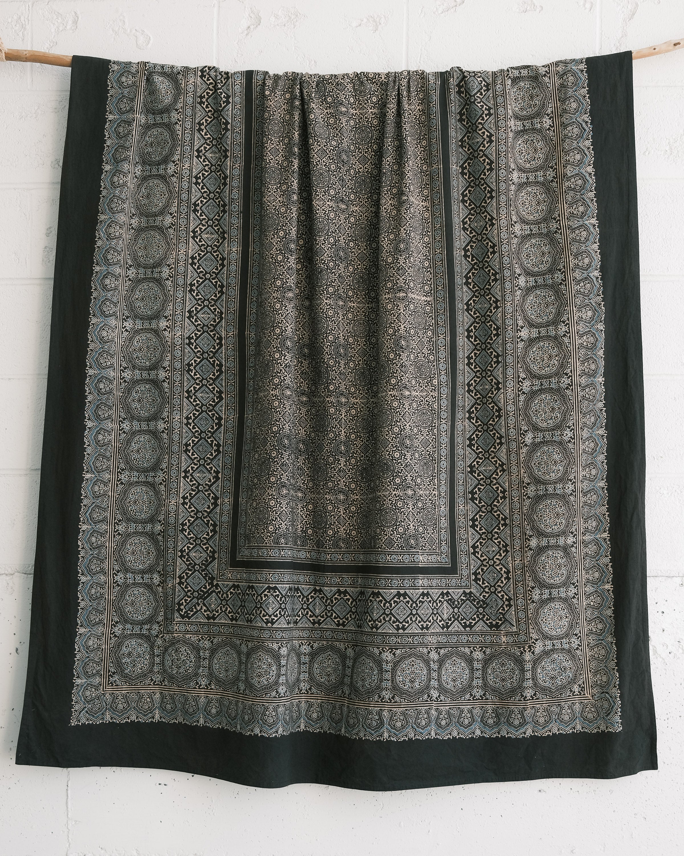 Organic Cotton Square Tablecloth - Ajrakh Ancient Times - Image 4