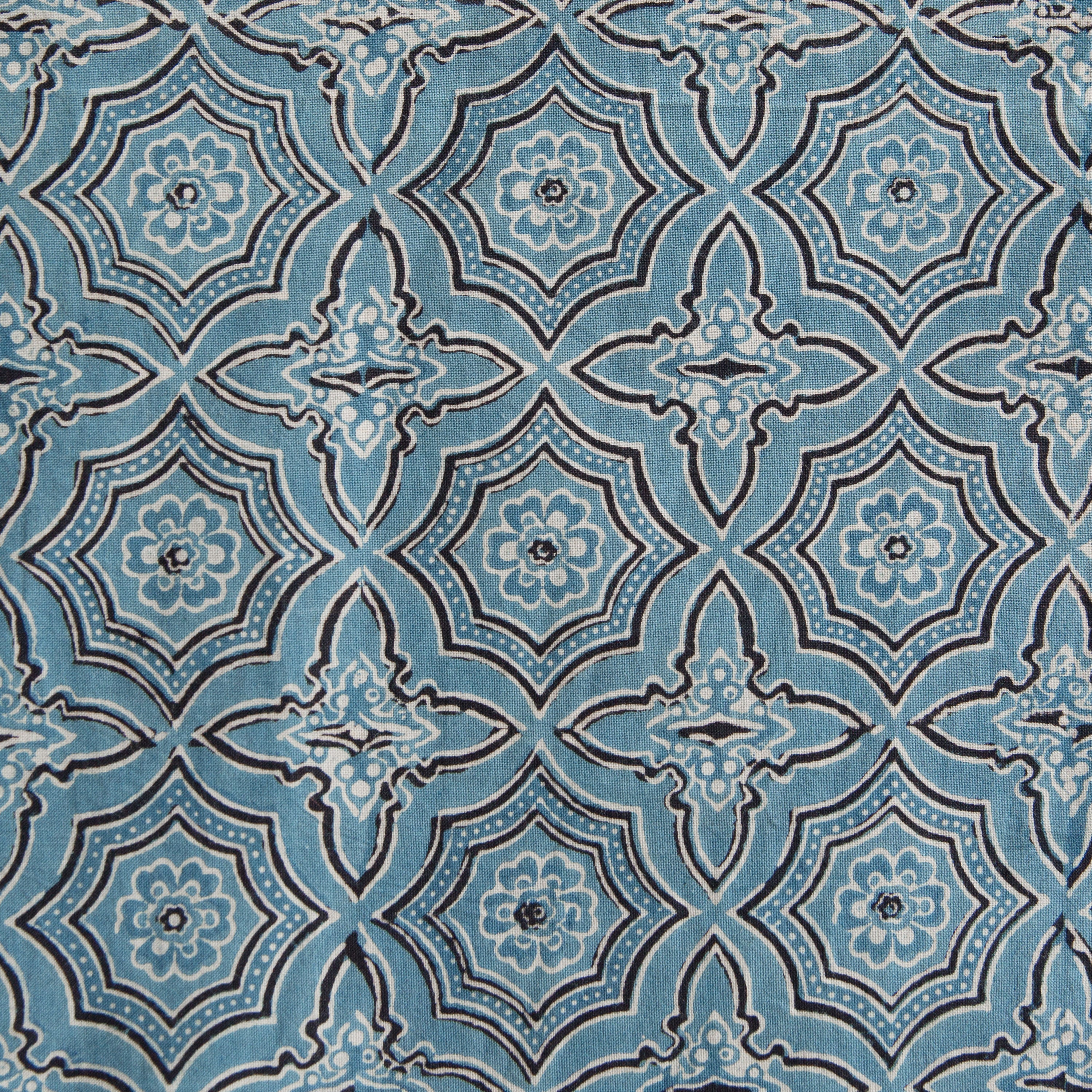 Organic Cotton Square Tablecloth - Ajrakh Meditation - Image 2