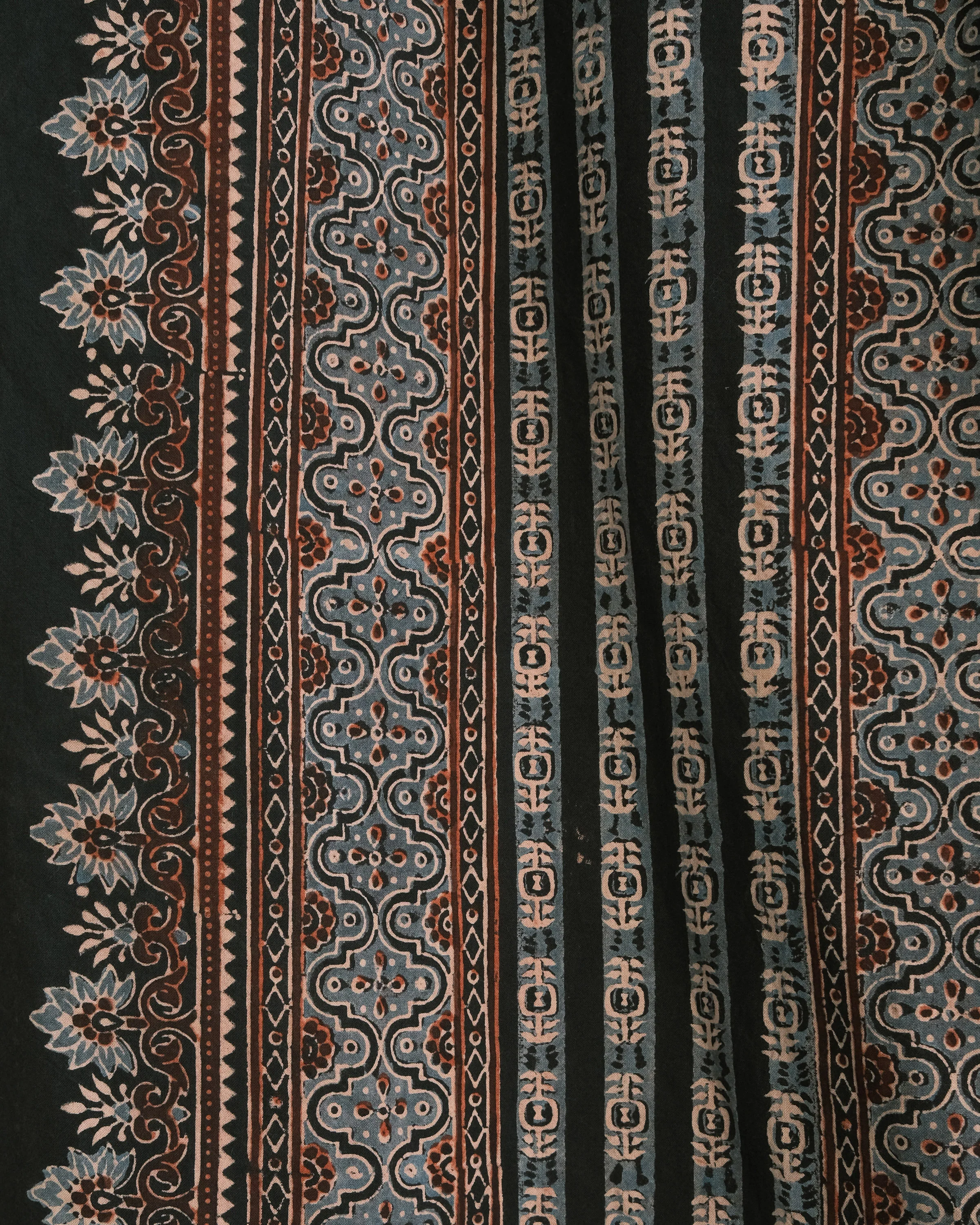 Organic Cotton Square Tablecloth - Ajrakh Moon Shadow - Image 3