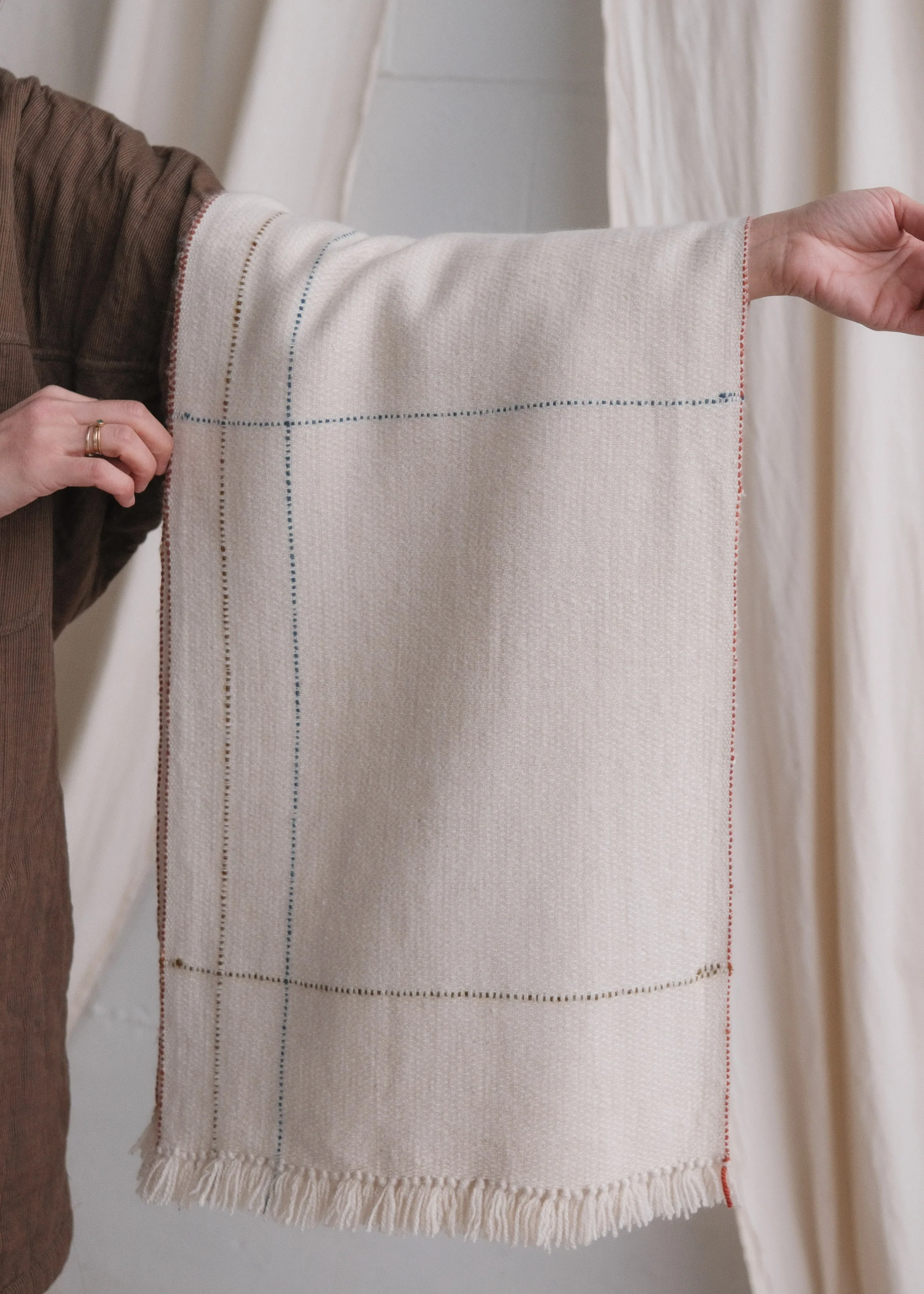 Pashmina Wool Shawl - Coastal Drift - Image 4