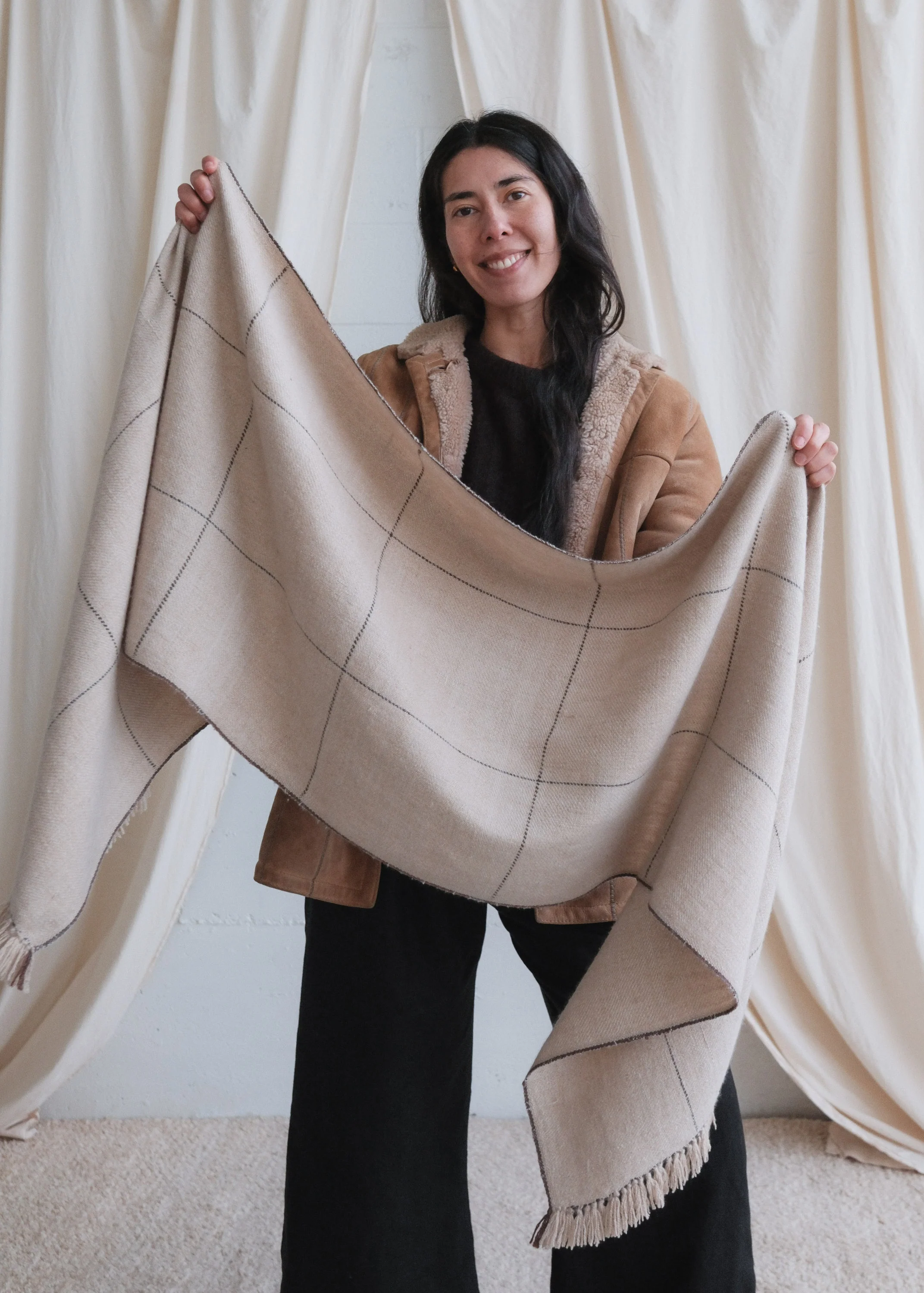 Pashmina Wool Shawl - Compass