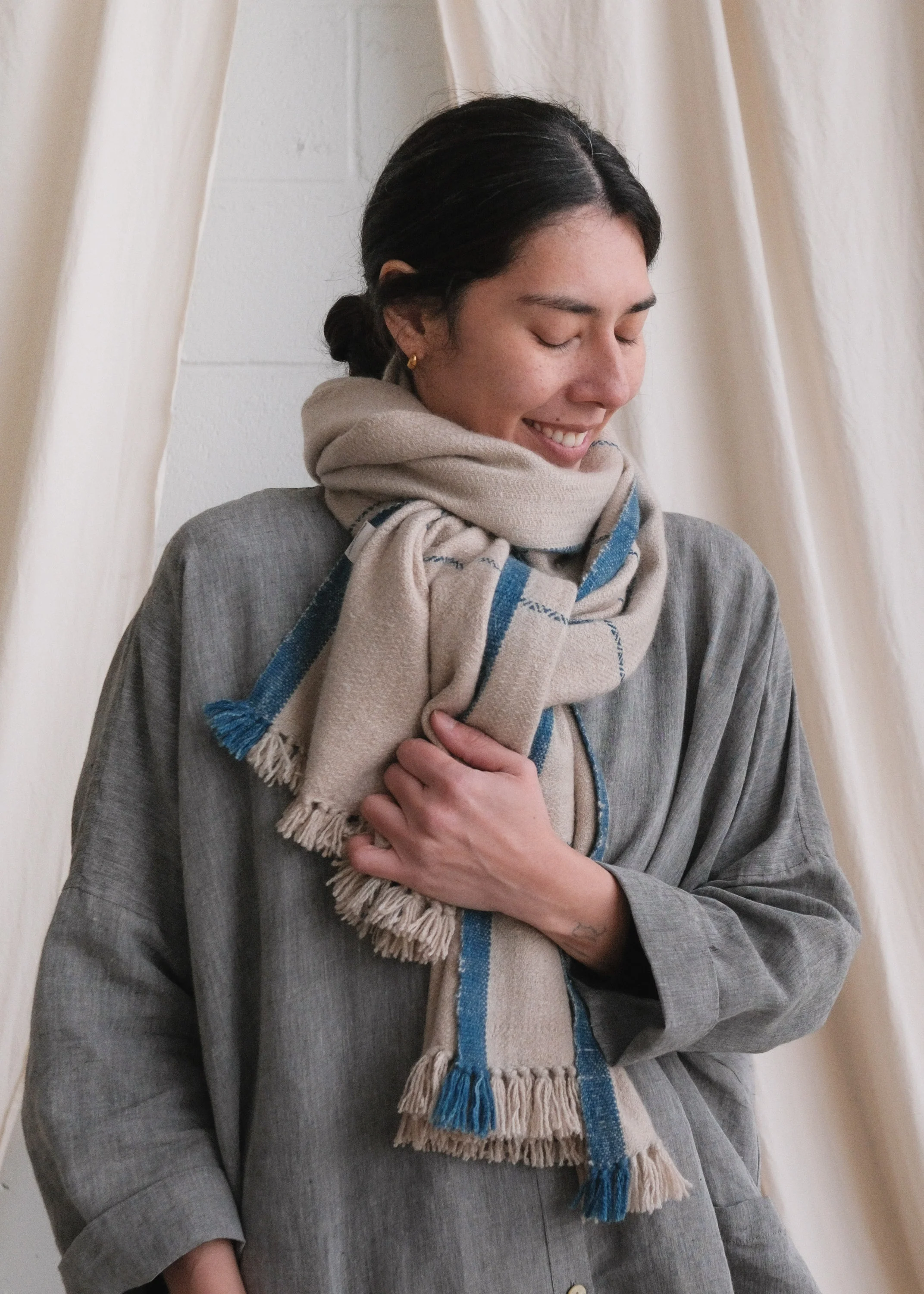 Pashmina Wool Shawl - Heron