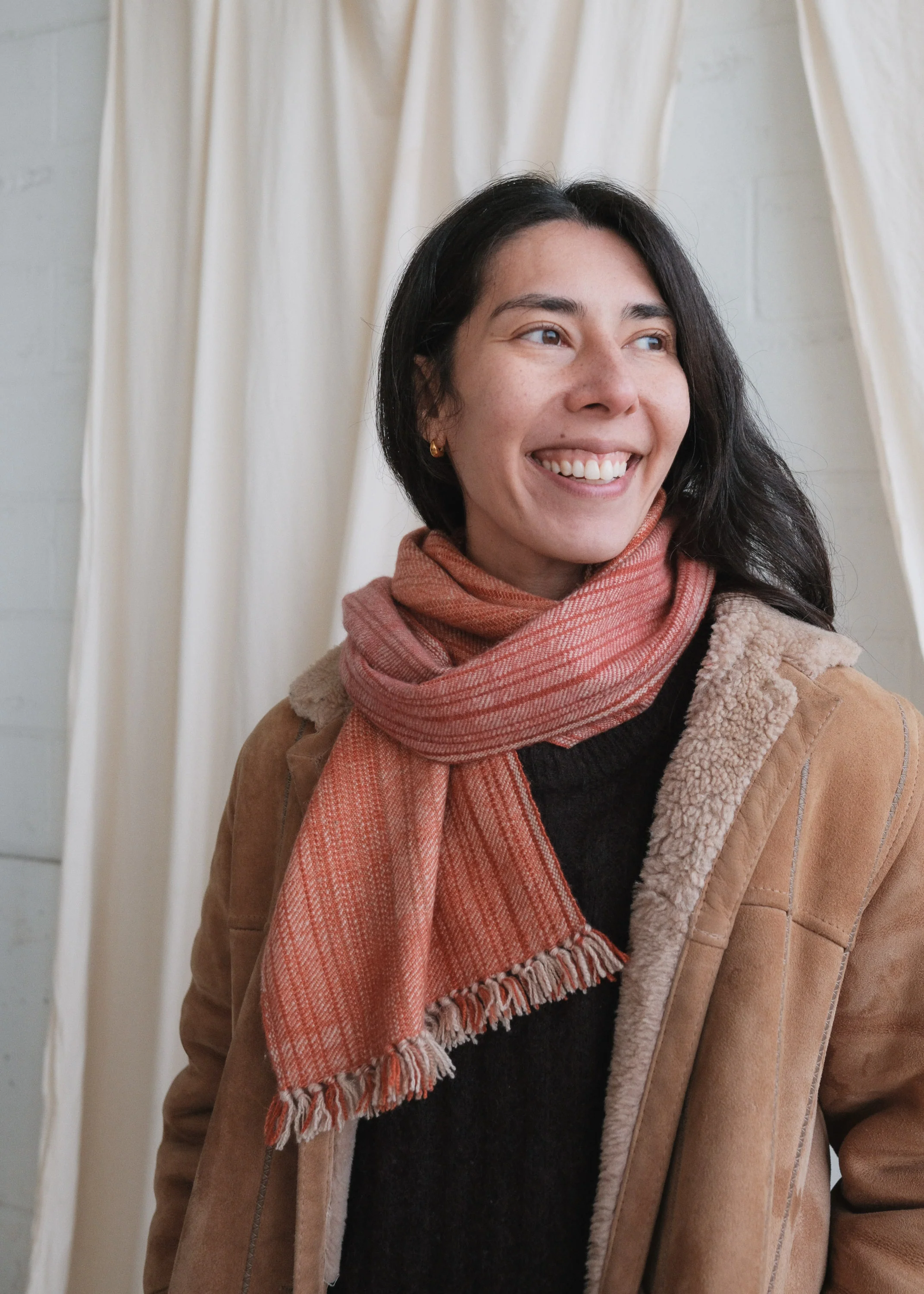 Pashmina Wool Shawl - Rose Madder - Image 2