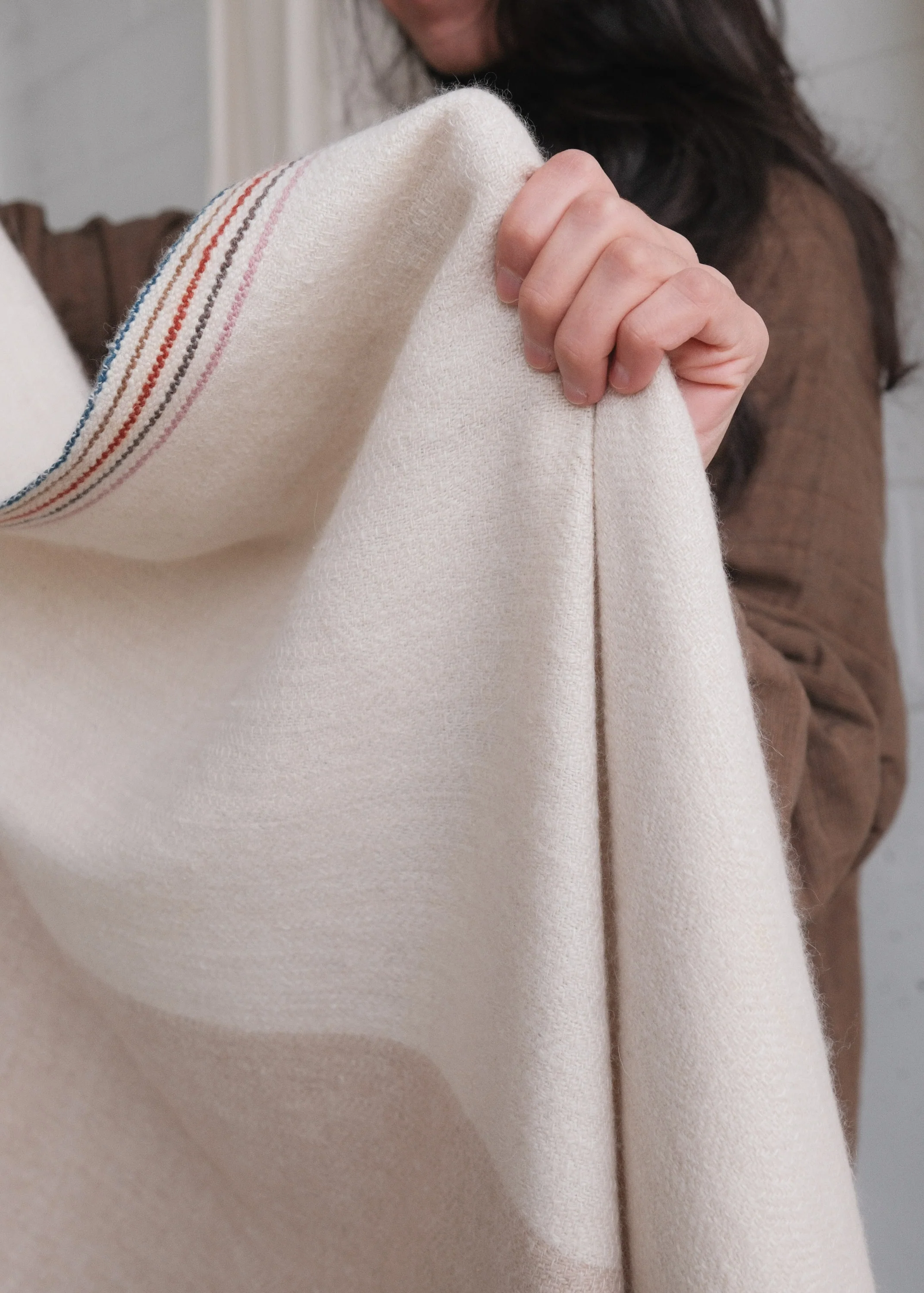 Pashmina Wool Shawl - Sand Dune - Image 5