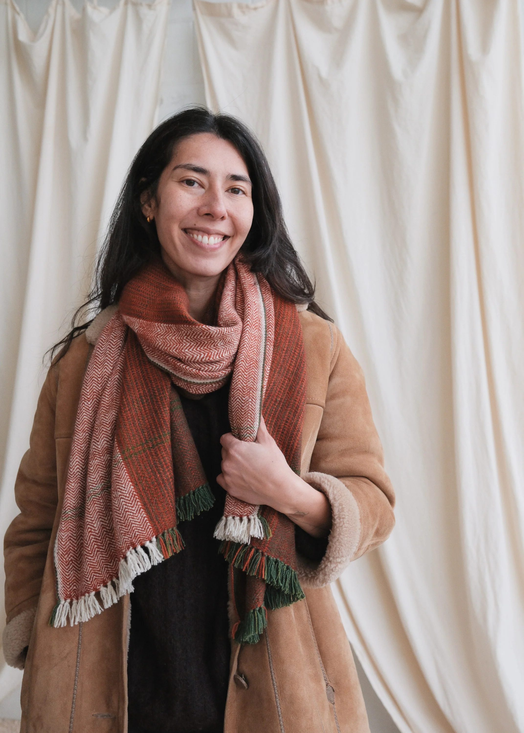 Pashmina Wool Shawl - Tuscan Red