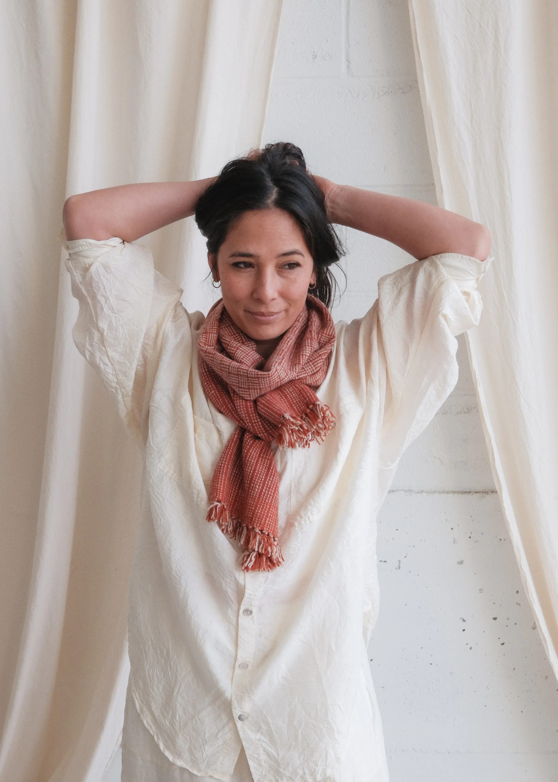 Pashmina Wool Shawl - Wild Poppies - Image 3