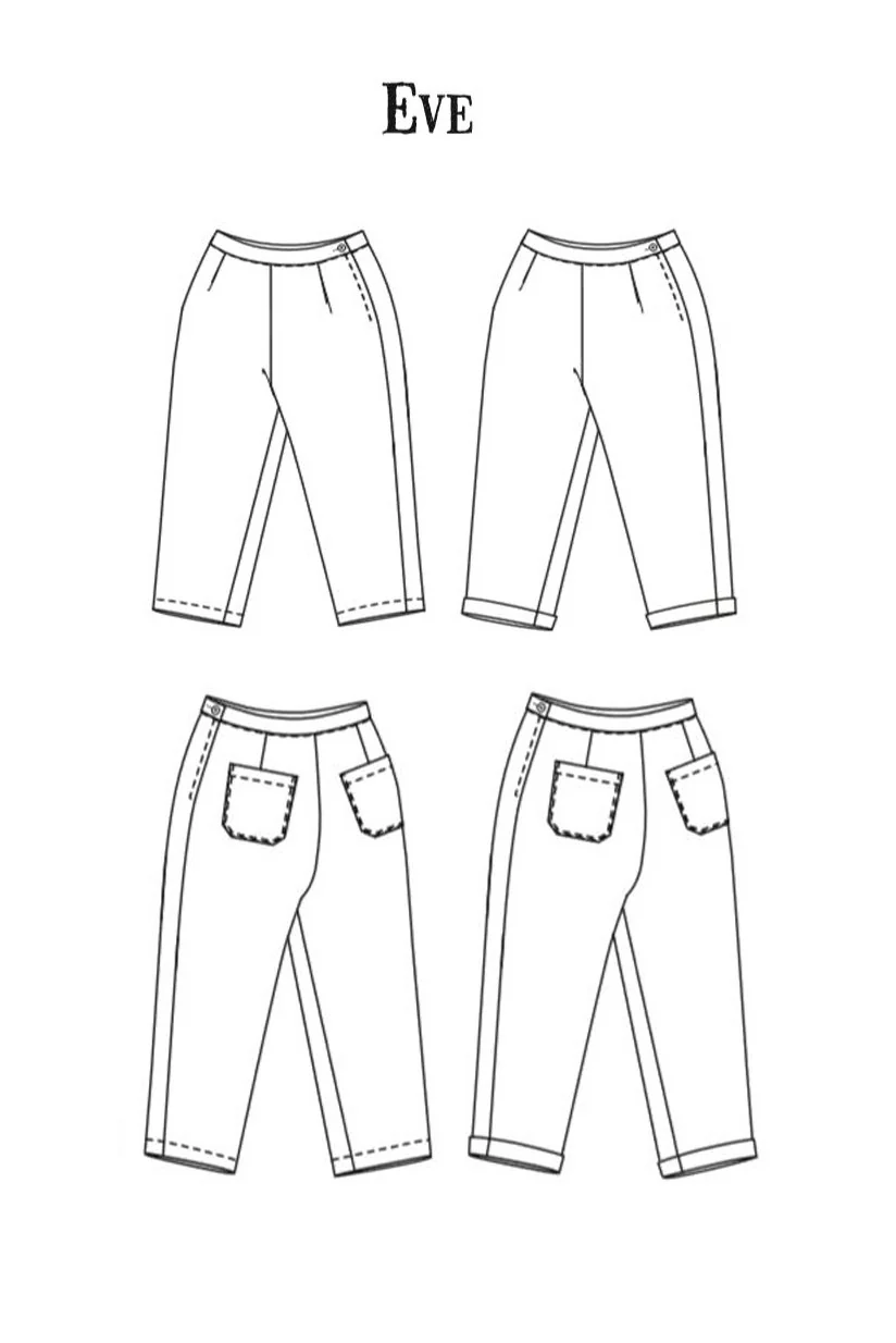 Pattern - The Eve Trousers - Sizes 6-18 & 18-28 - Image 4