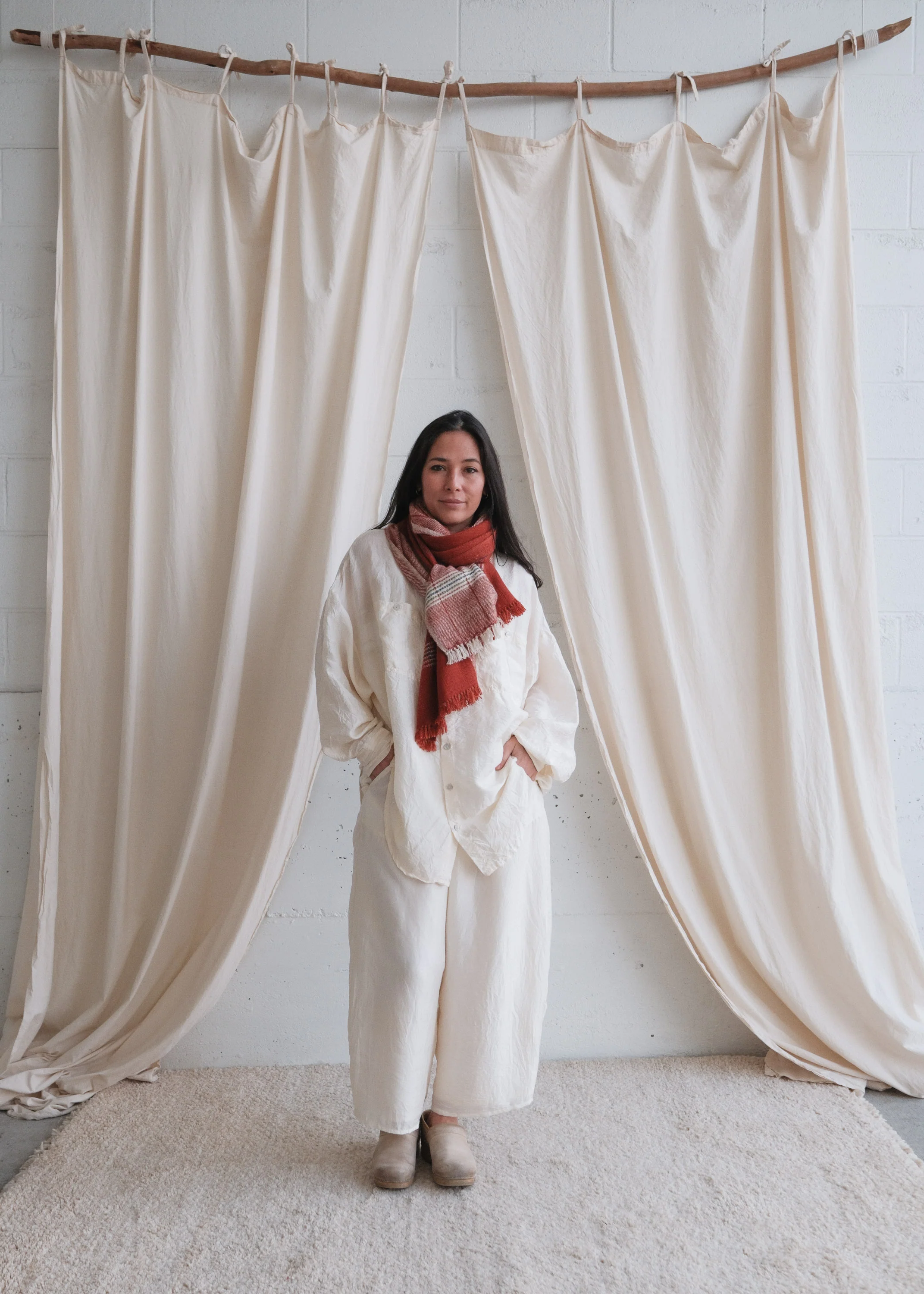 Pondicherry Pant - Handwoven Mulberry Silk - Lined - Image 7
