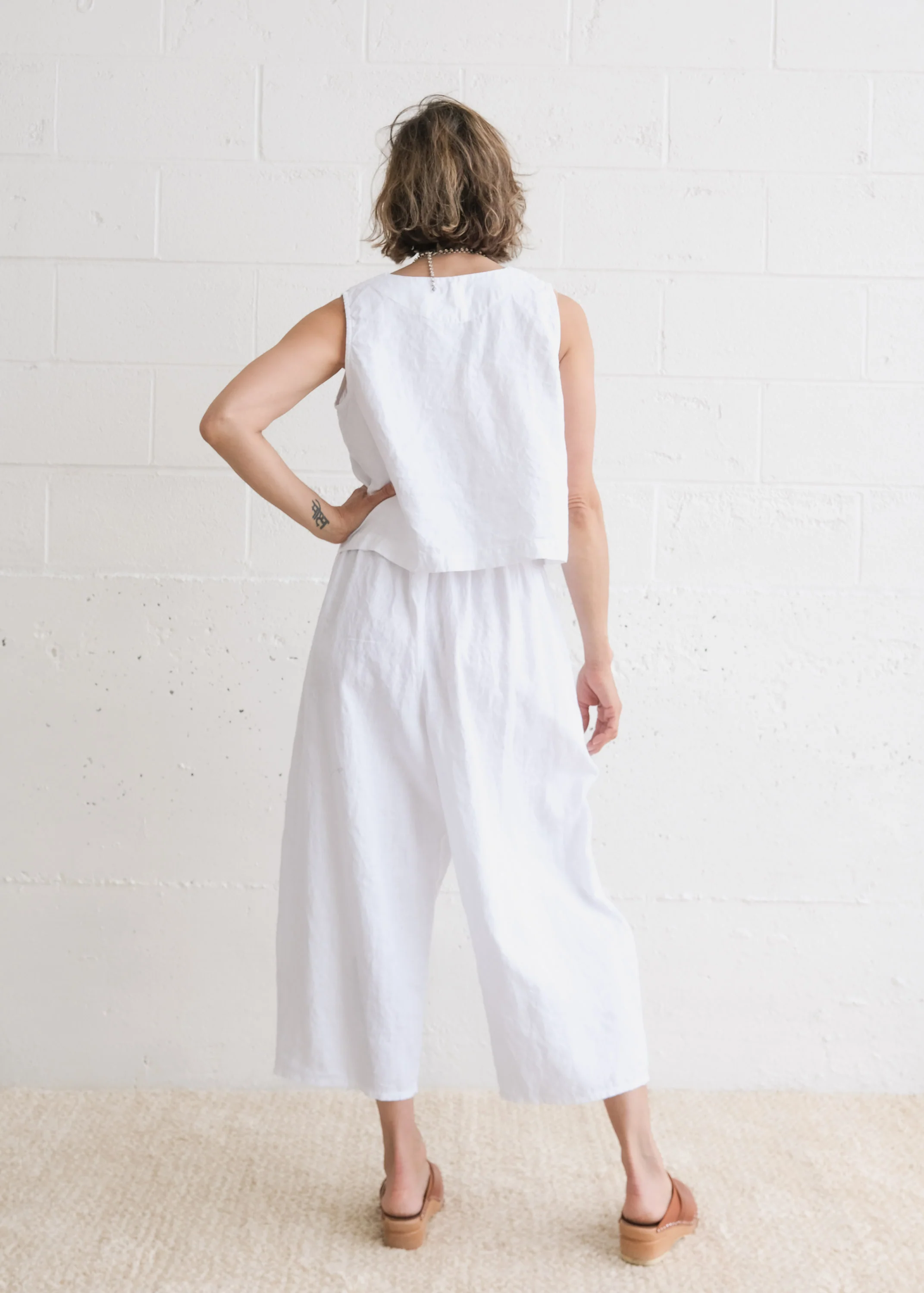 Pondicherry Pant - Linen - White - Image 6