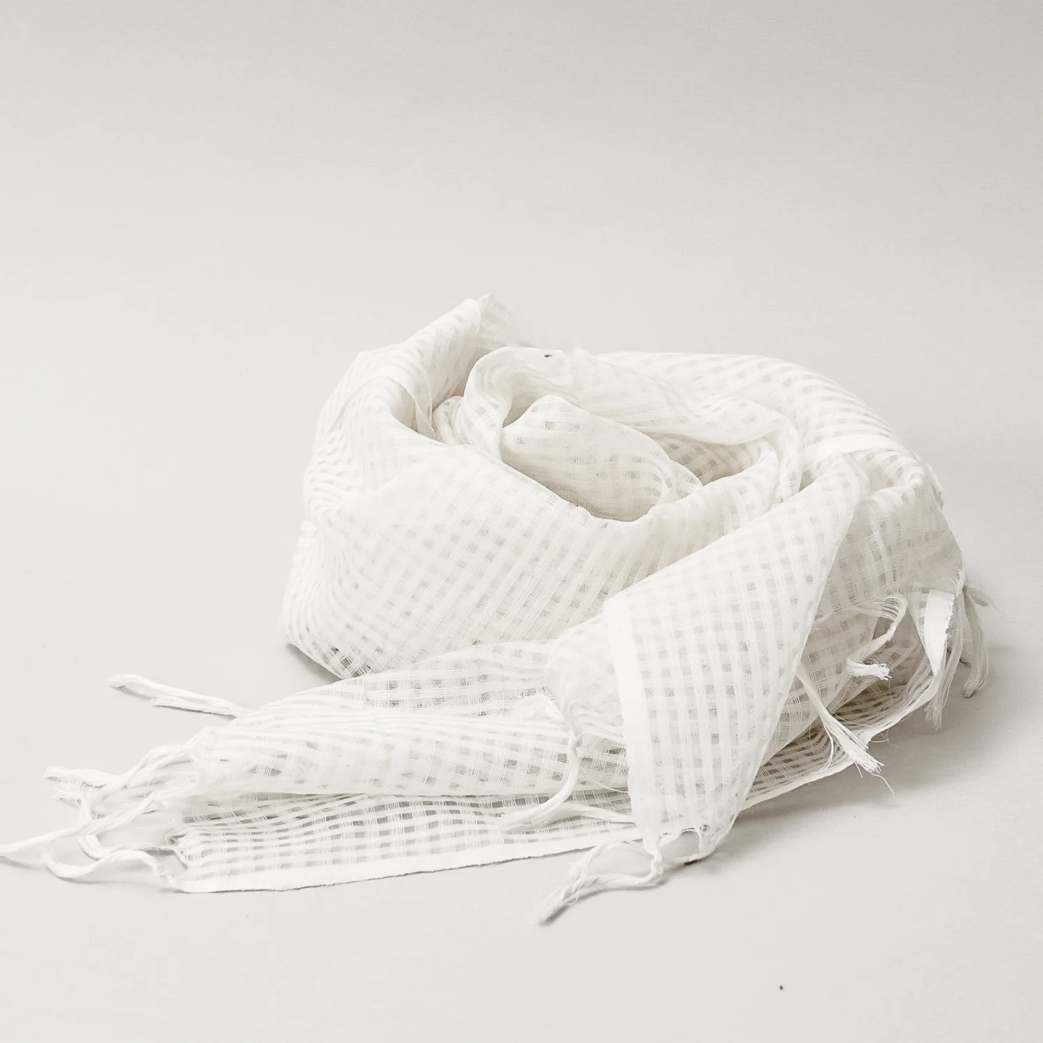 Scarves - Silk & Cotton Handwoven - Grid Design (12 pack) - Image 3
