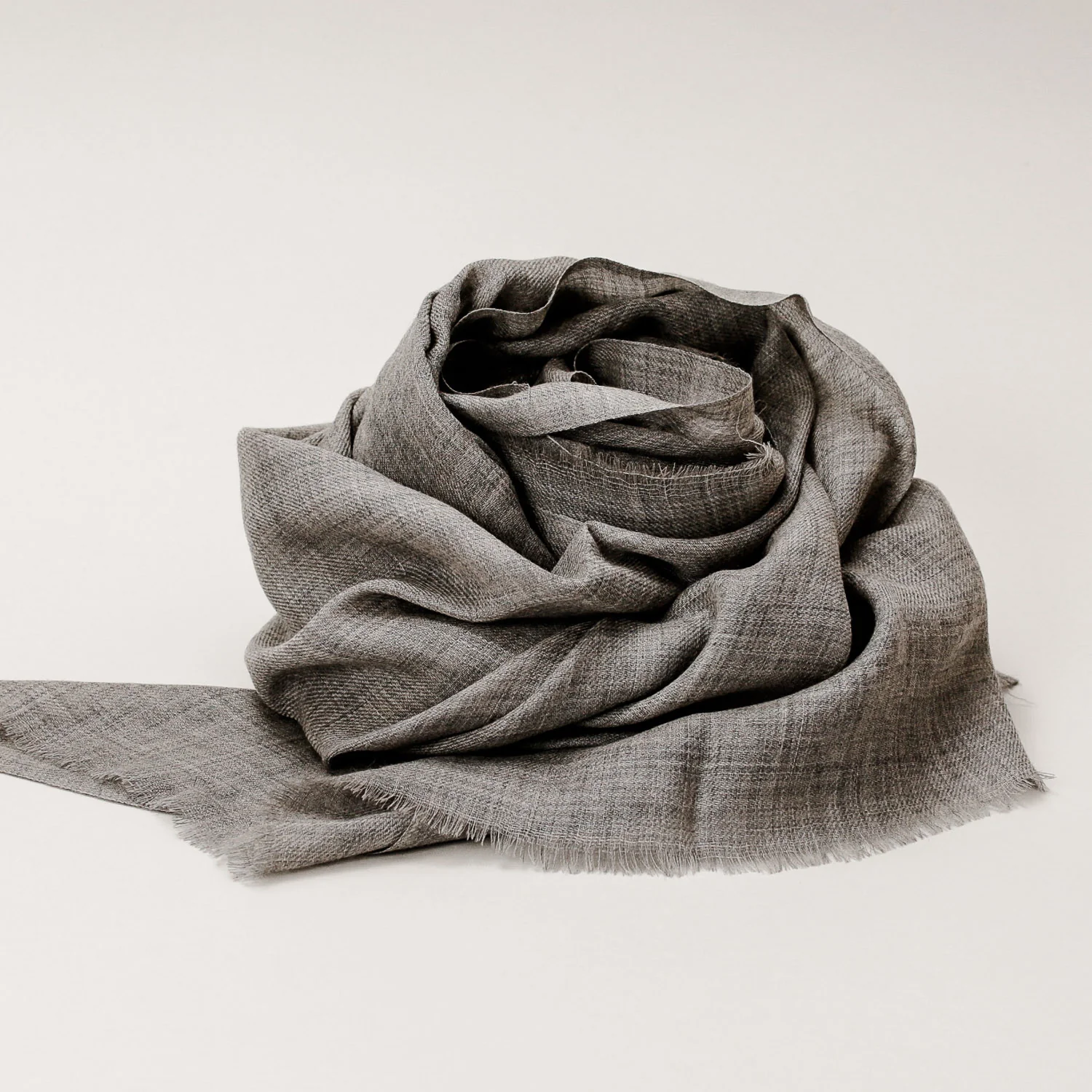 Scarf - Wool Merino Natural Grey - Image 4