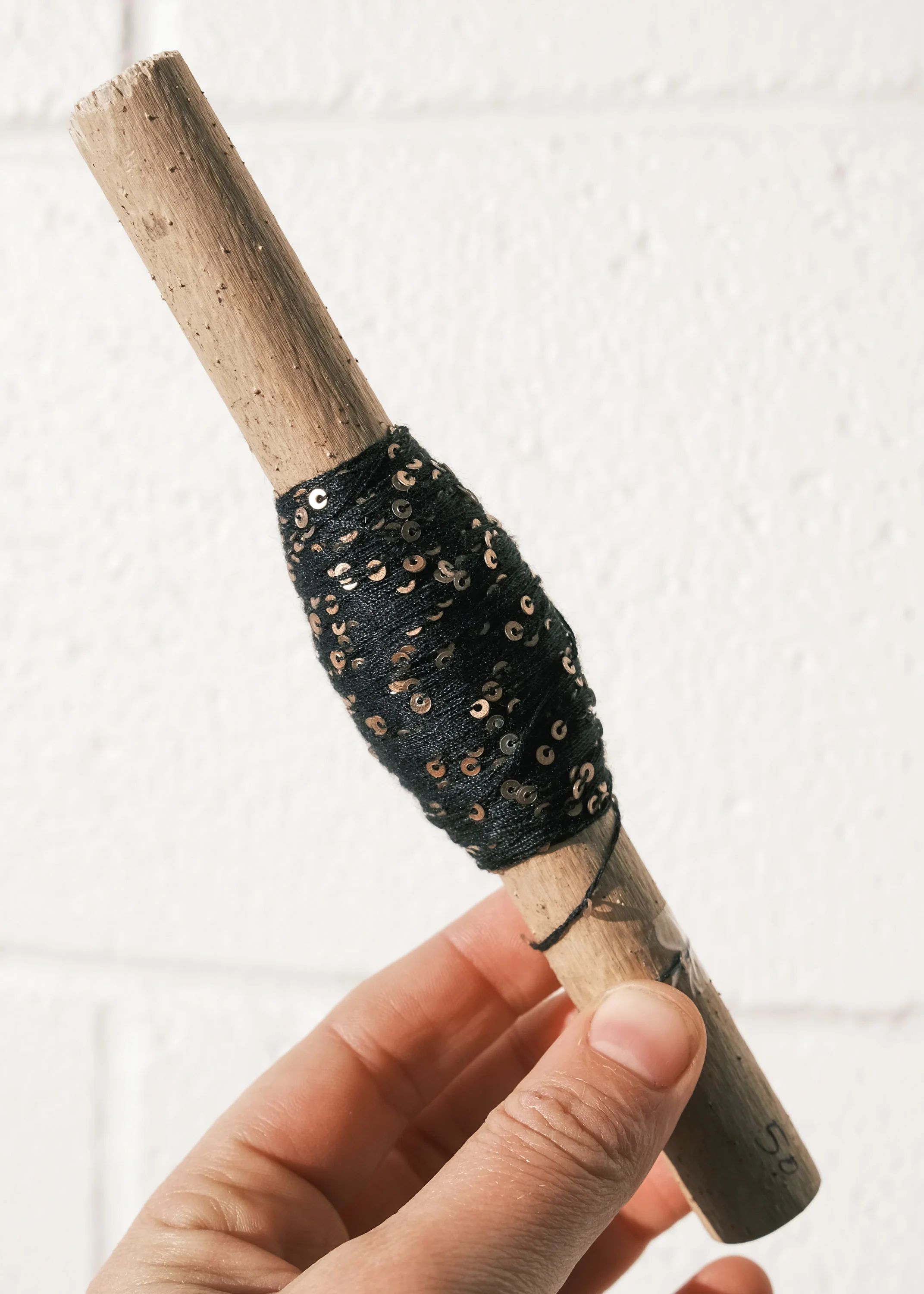 Sequin Thread - 50m Spool - Black - Image 3