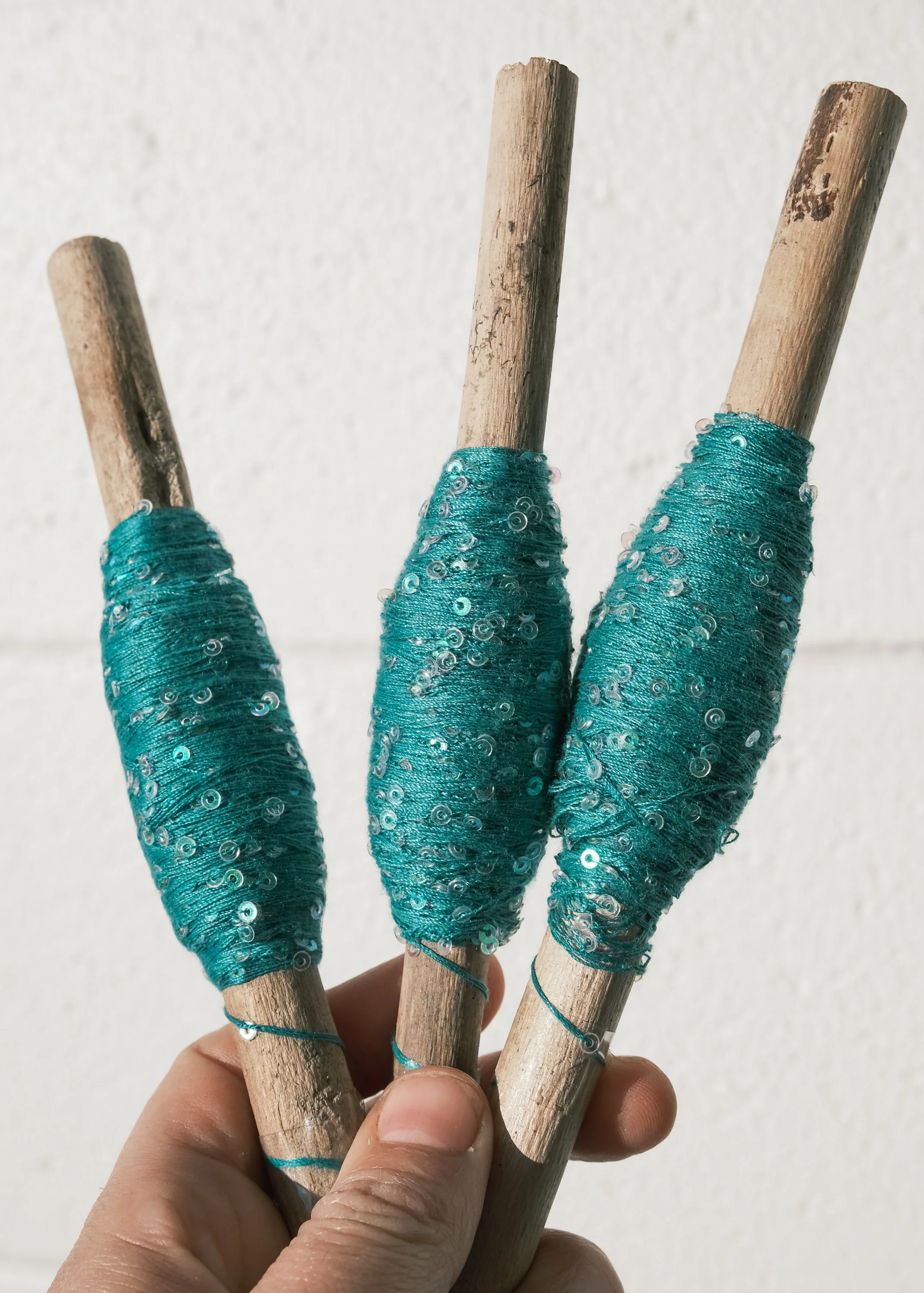 Sequin Thread - 50m Spool - Turquoise