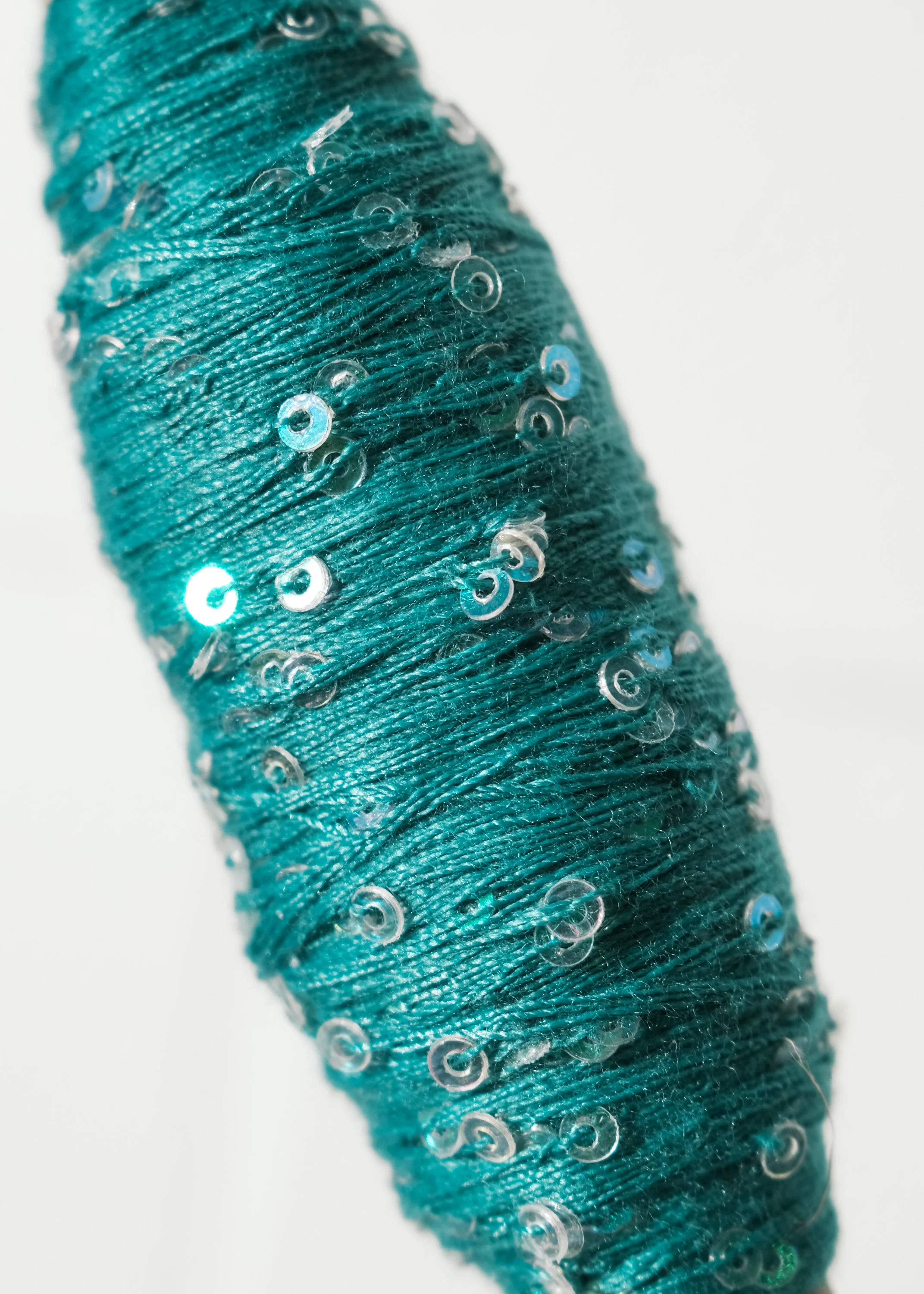 Sequin Thread - 50m Spool - Turquoise - Image 2