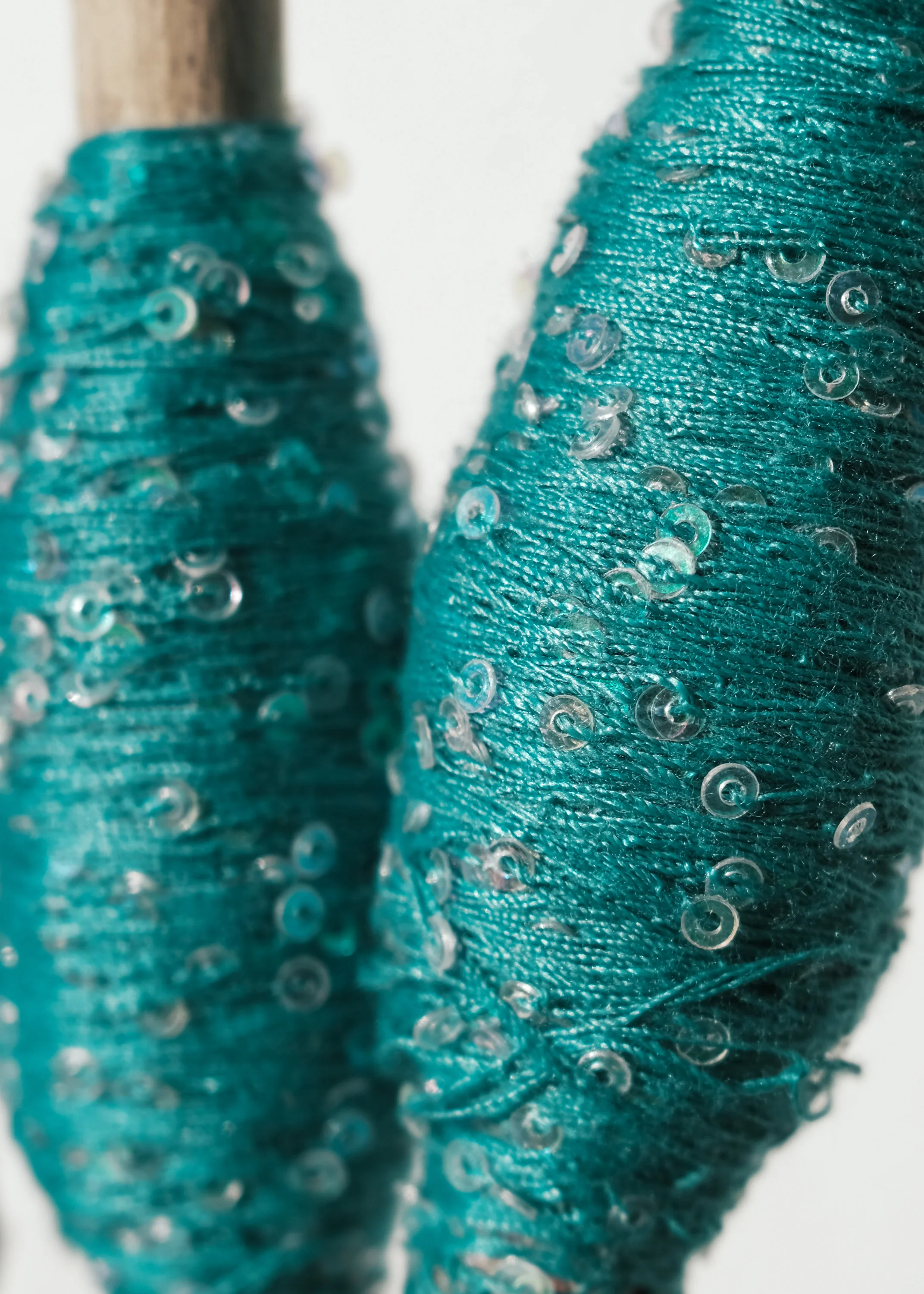 Sequin Thread - 50m Spool - Turquoise - Image 5