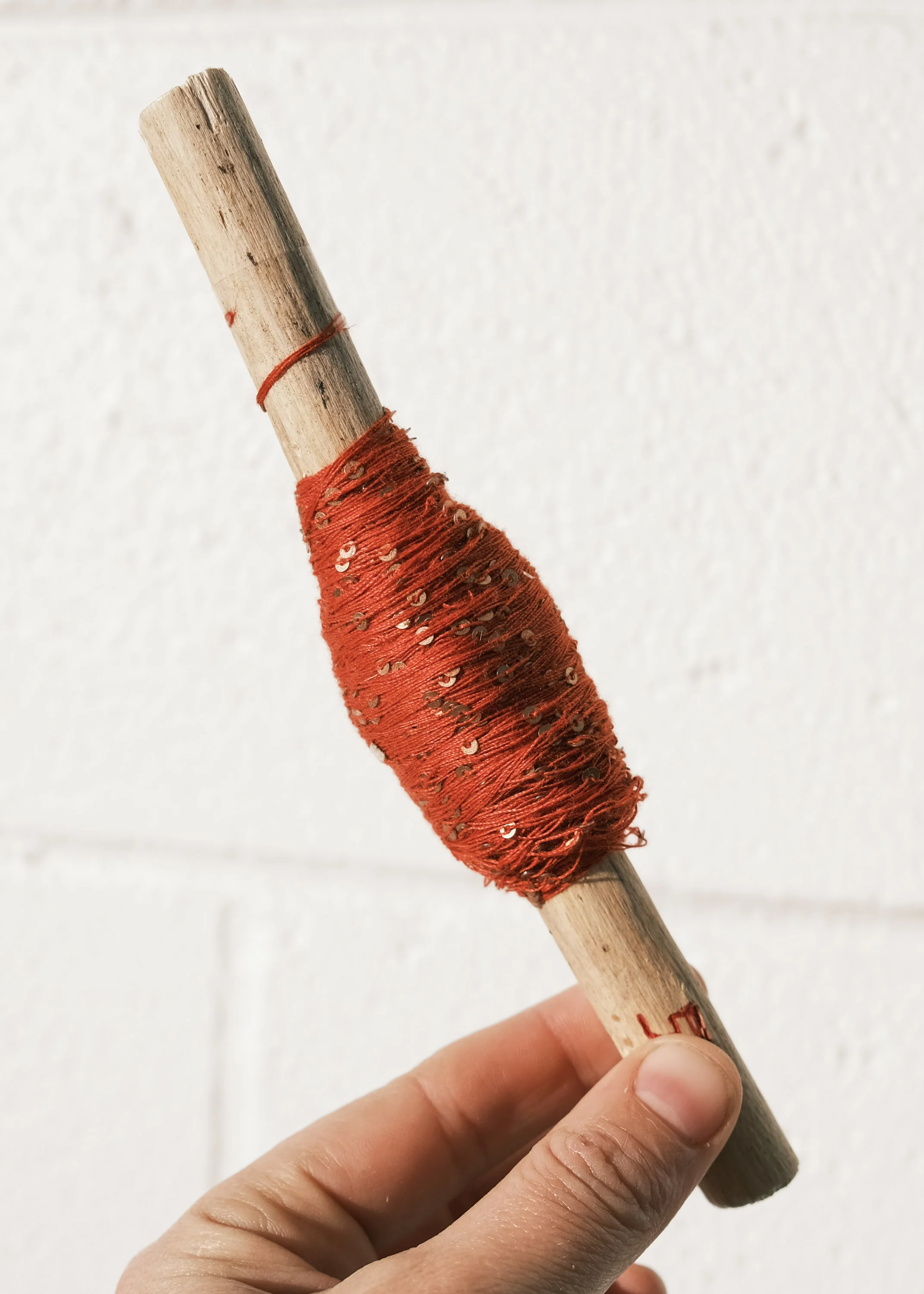 Sequin Thread - 50m Spool - Vermillion - Image 3