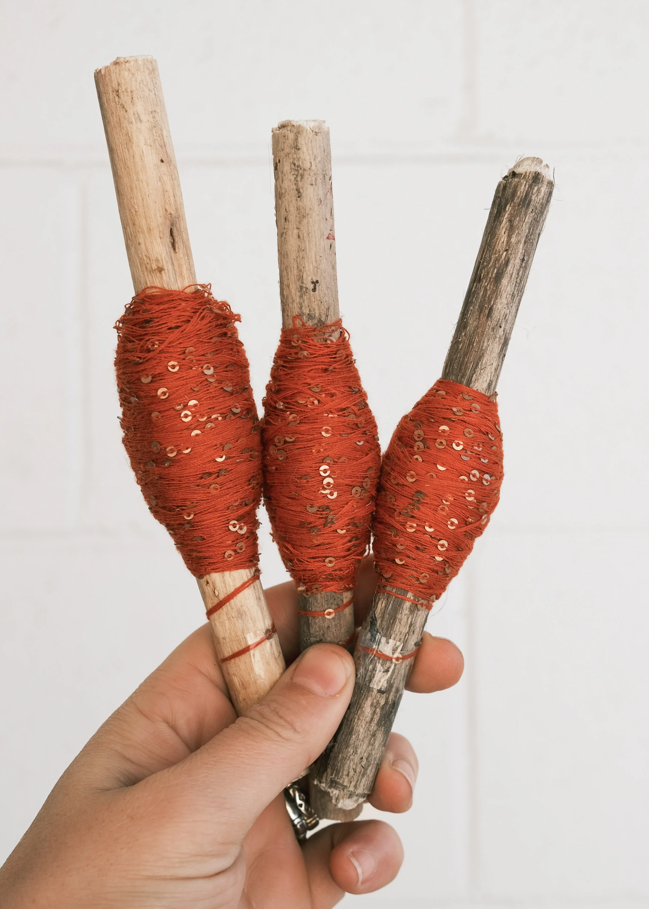 Sequin Thread - 50m Spool - Vermillion - Image 4