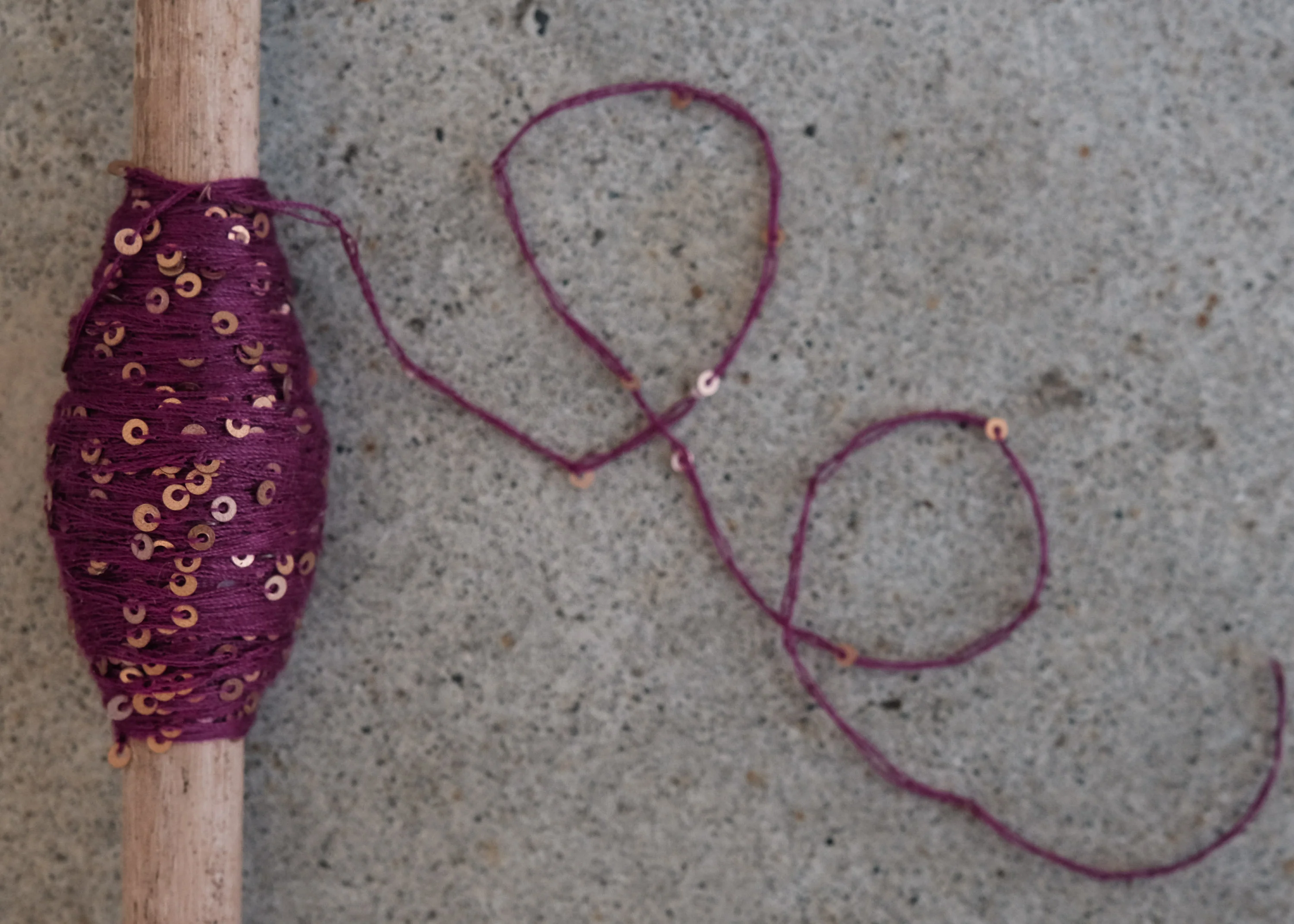 Sequin Thread - 50m Spool - Byzantium - Image 6